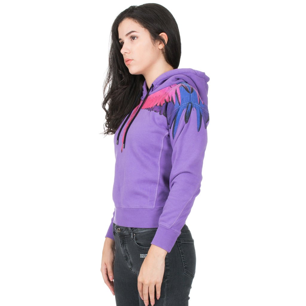 Marcelo Burlon Womens Violet Wings Hoody Violet Pink - 2