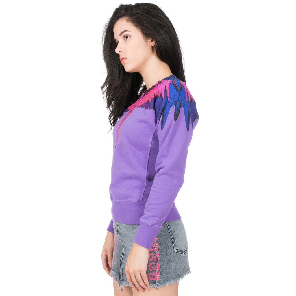 Marcelo Burlon Womens Violet Wings Sweater Violet Pink - 2