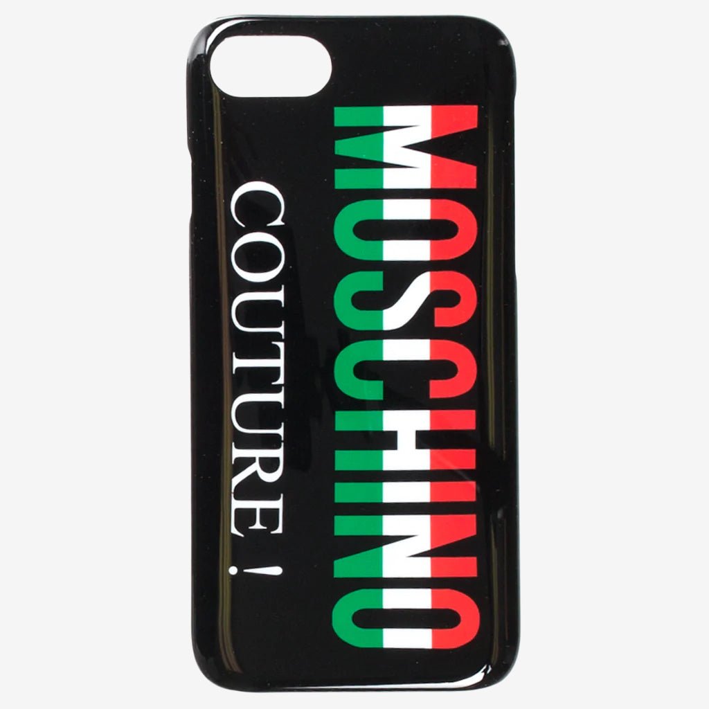 Moschino Italian Group iPhone 8 Case Black - 1