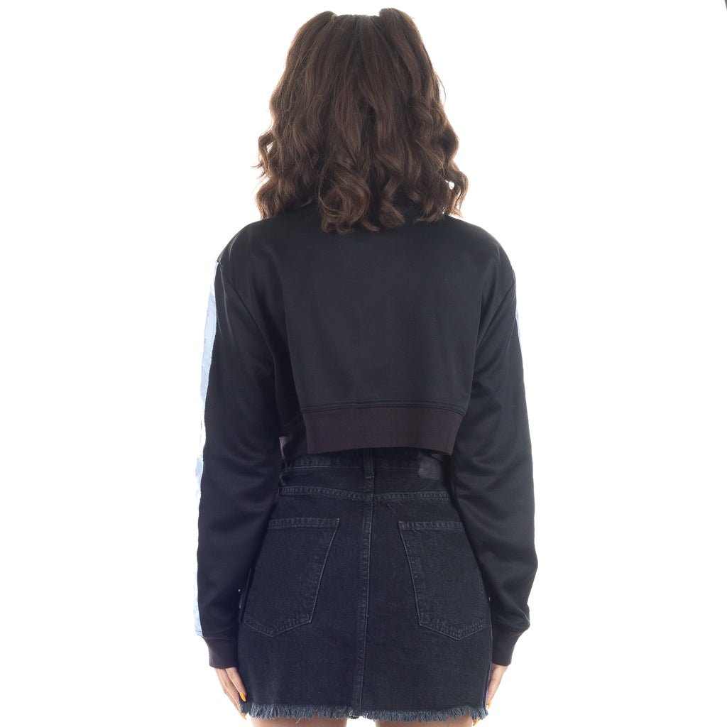 Marcelo Burlon Womens Cross Tape Track Jacket Black - 3