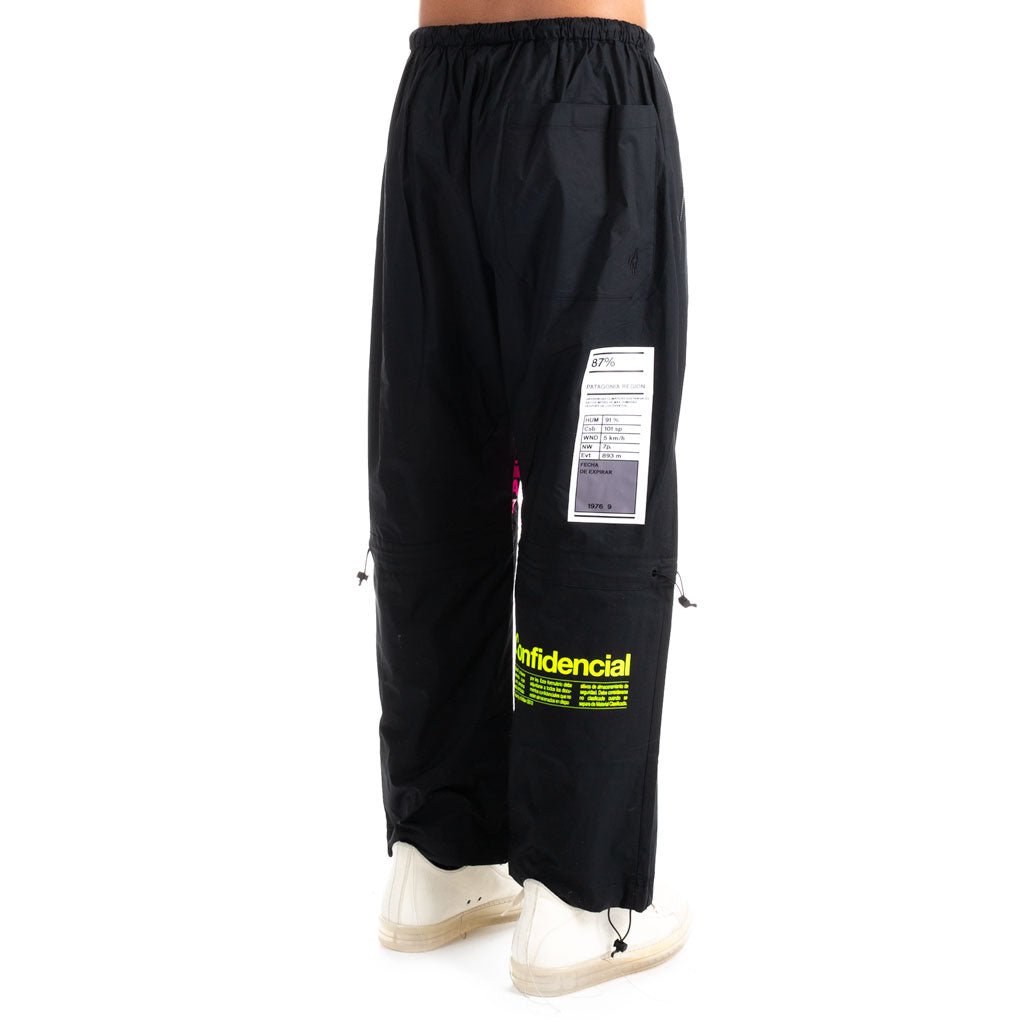 Marcelo Burlon Lettering Pants Black - 3