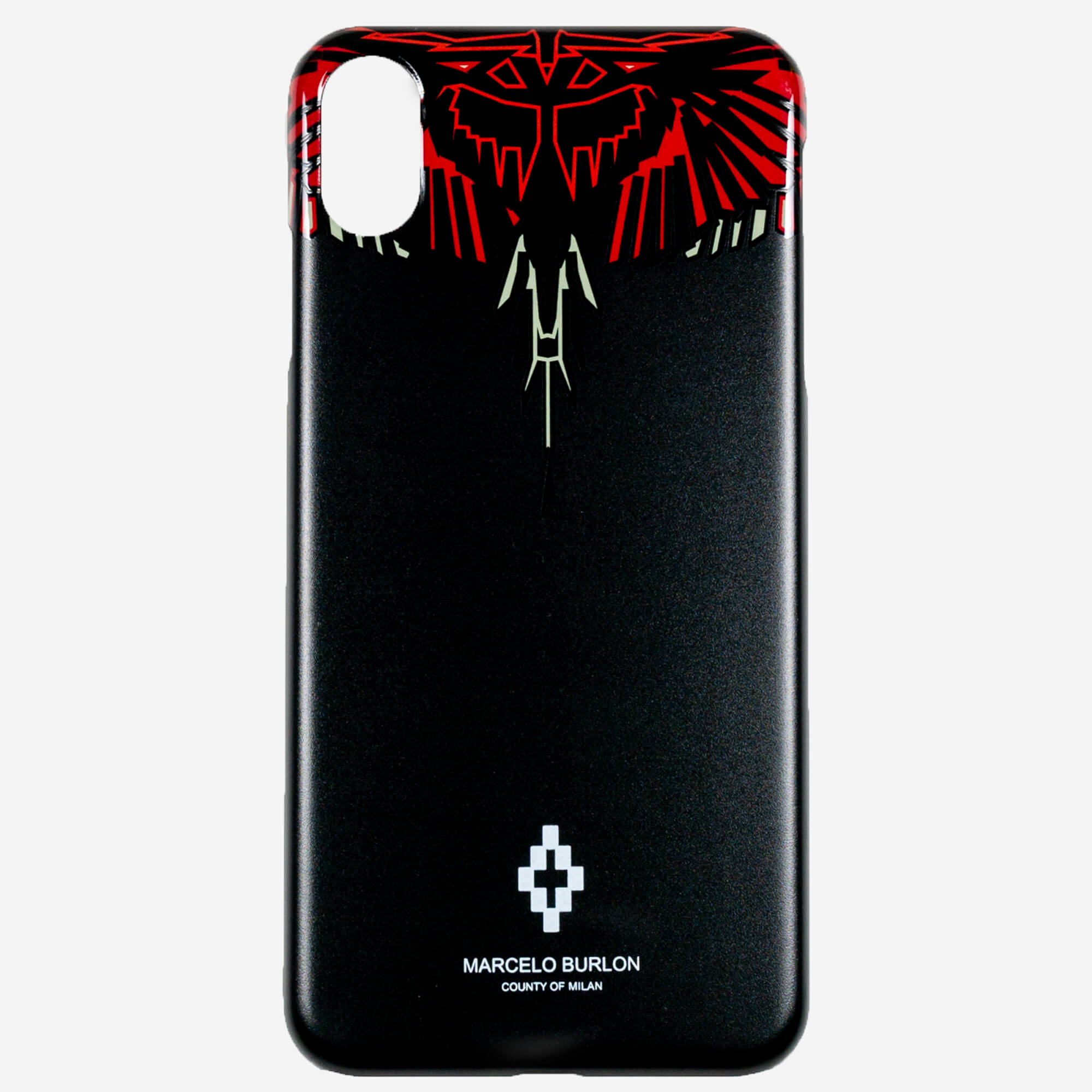 Marcelo Burlon Geometric Wings iPhone X Cover Black - 1