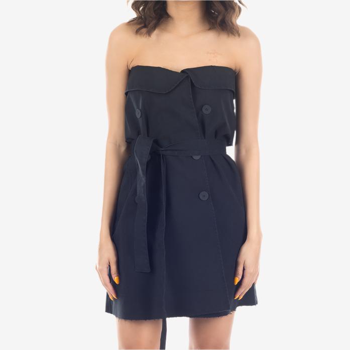 Unravel Womens Trench Dress Black - 1