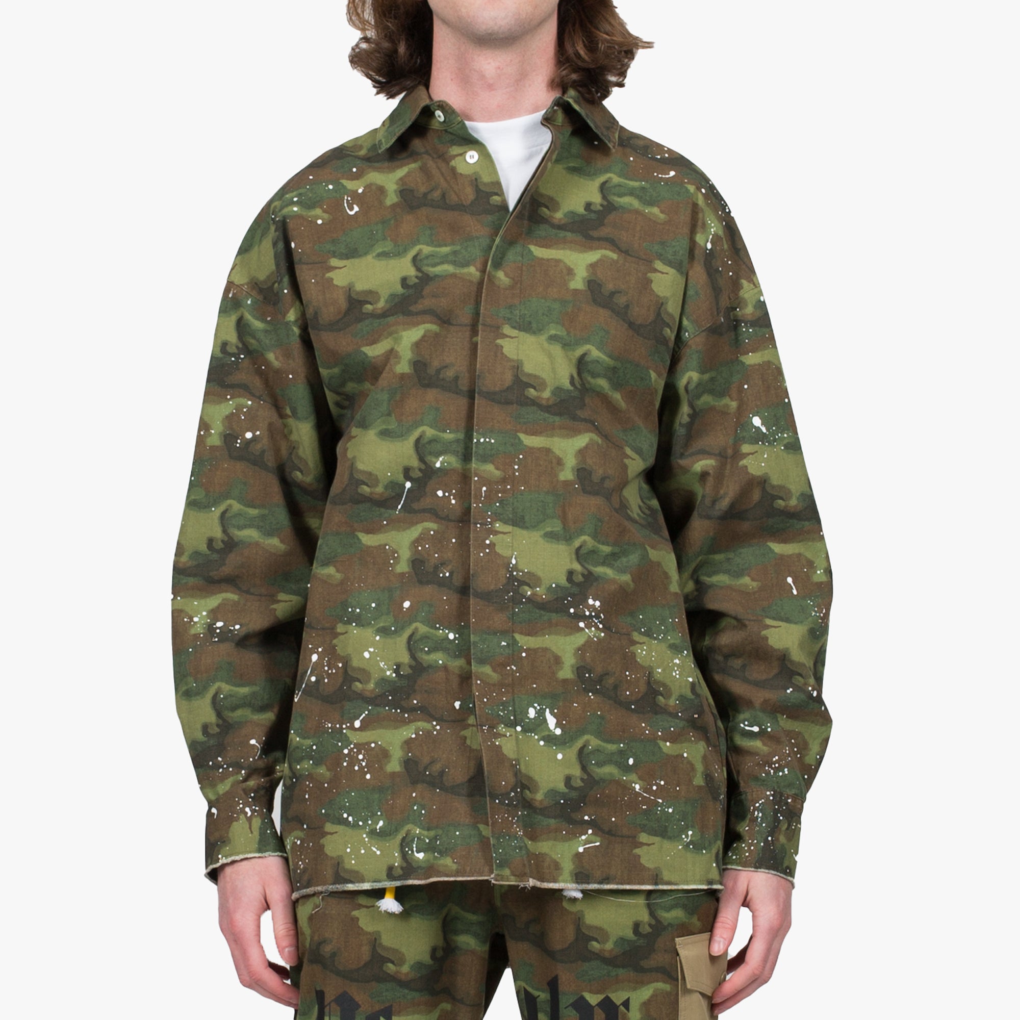 Palm Angels Camouflage Loose Shirt Camouflage - 1