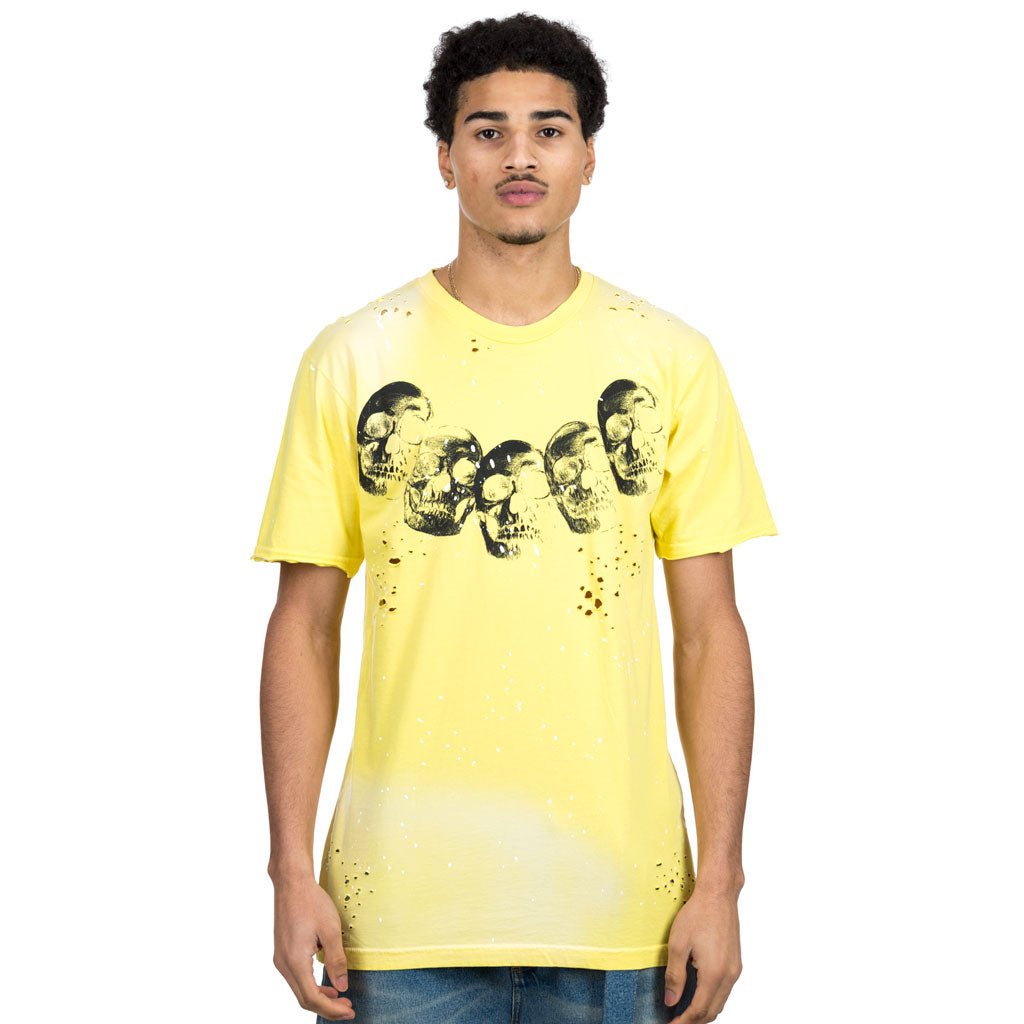 Dom Rebel Amigos Paint Splatter T-Shirt Yellow - 1