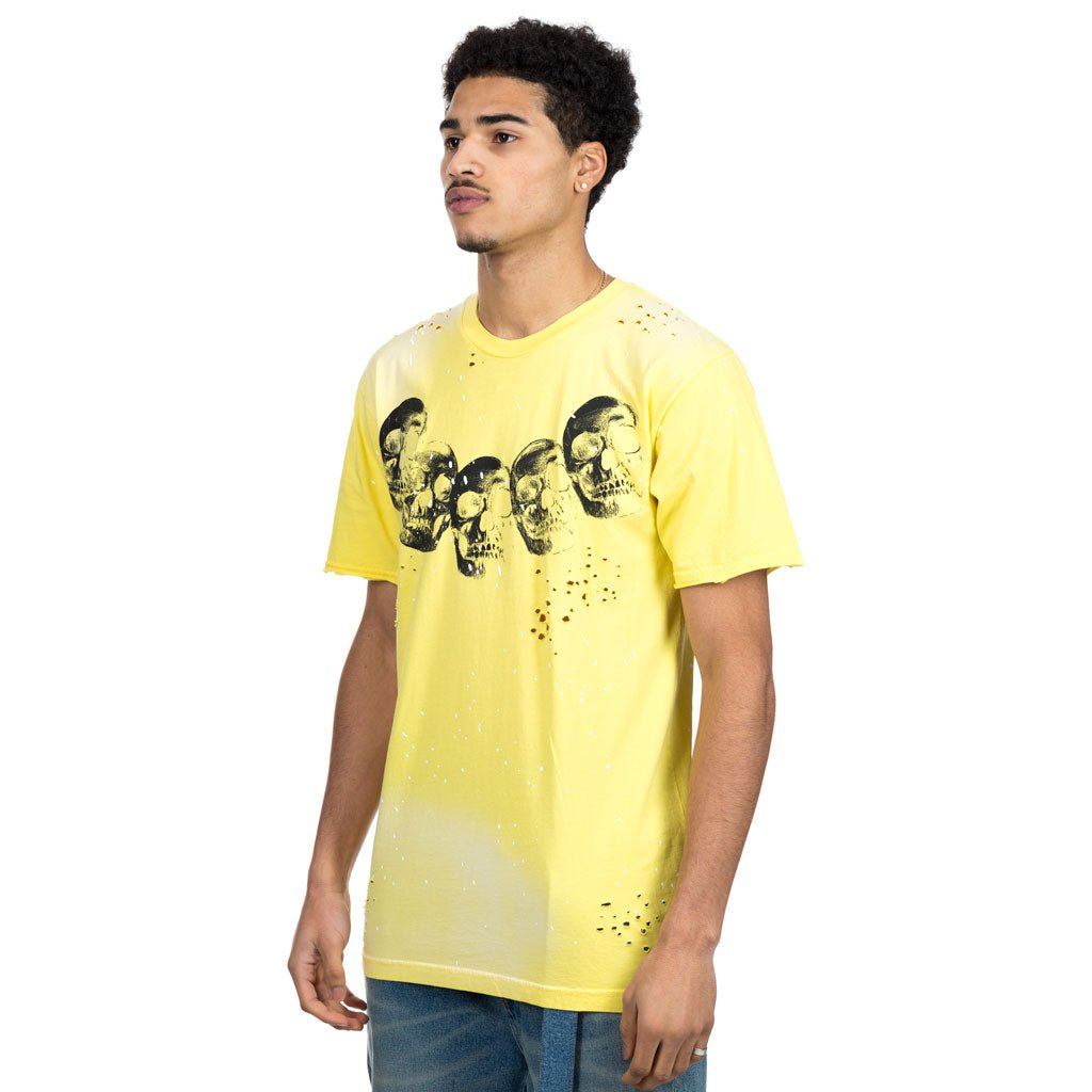 Dom Rebel Amigos Paint Splatter T-Shirt Yellow - 3