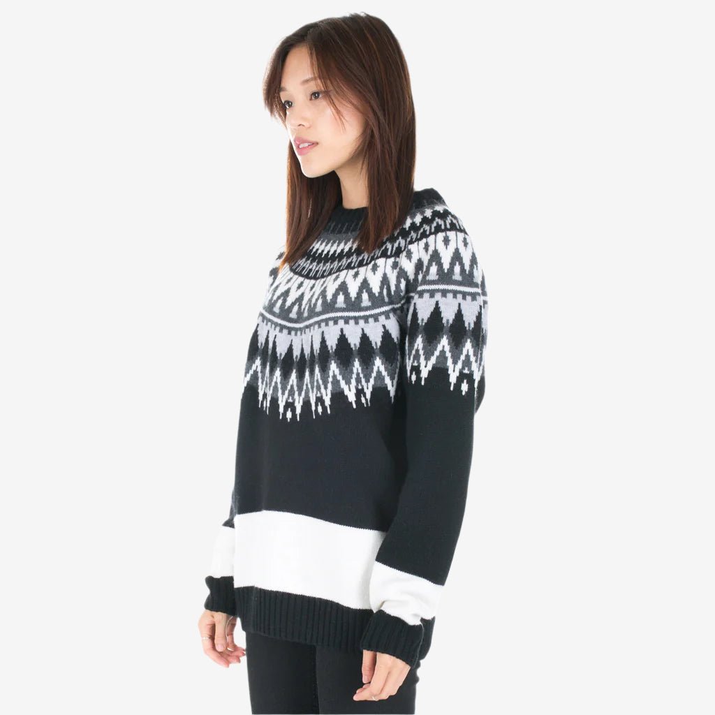 White Mountaineering Jacquard Knit Sweater Black - 5
