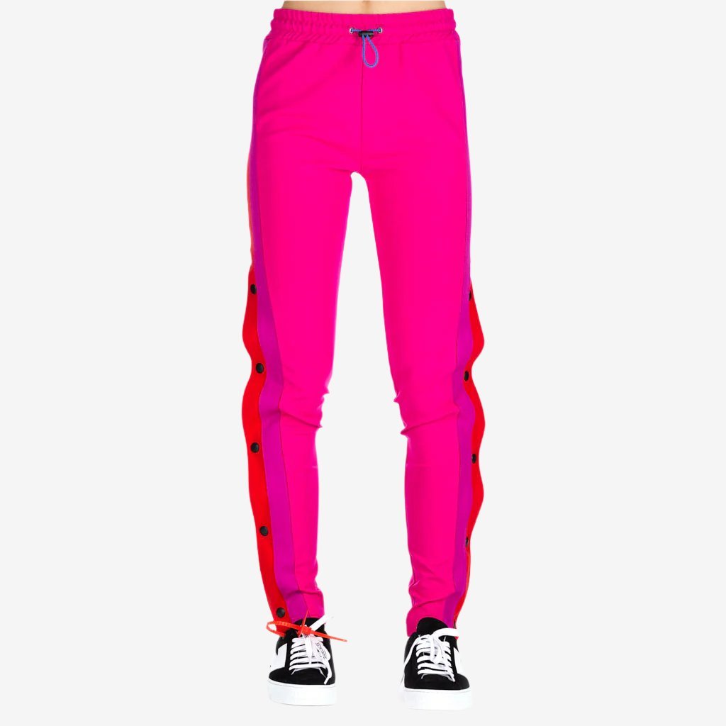 Unravel Womens Skinny Trackpants Fuchsia - 1