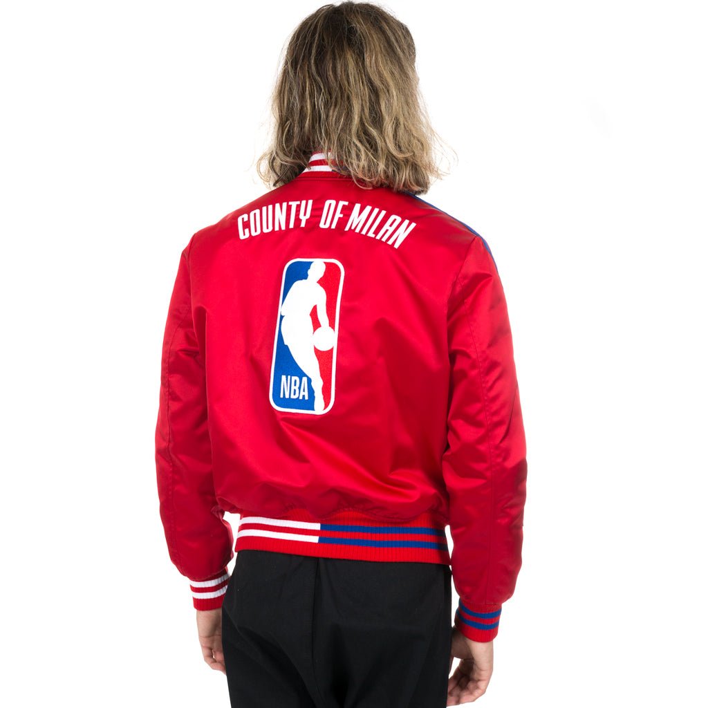 Marcelo Burlon NBA Letterman Jacket Red - 3