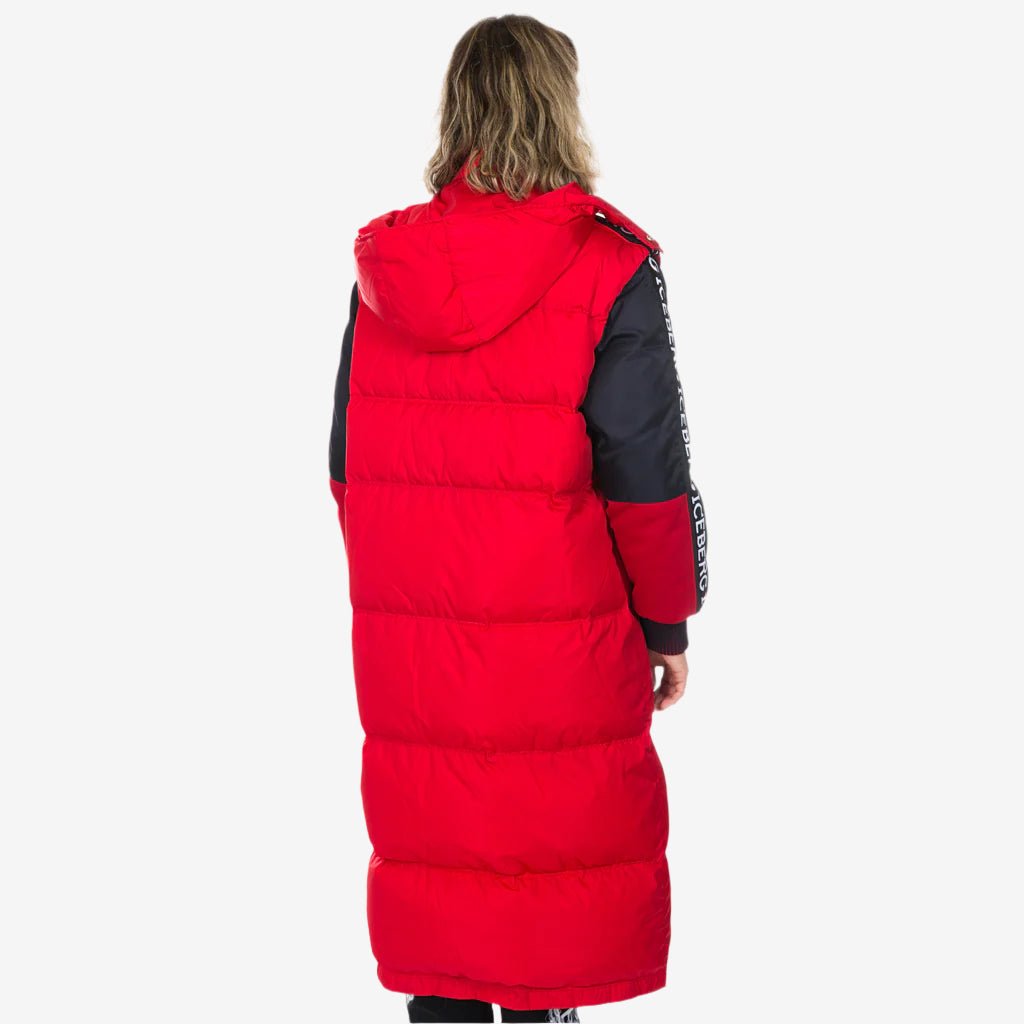 Iceberg Iceberg Band Down Long Coat Red - 6
