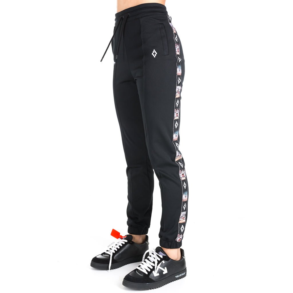 Marcelo Burlon Womens Disney Tape Pants Black - 2