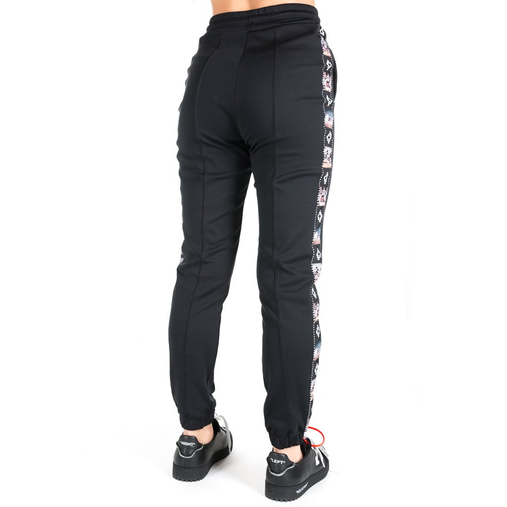 Marcelo Burlon Womens Disney Tape Pants Black - 3