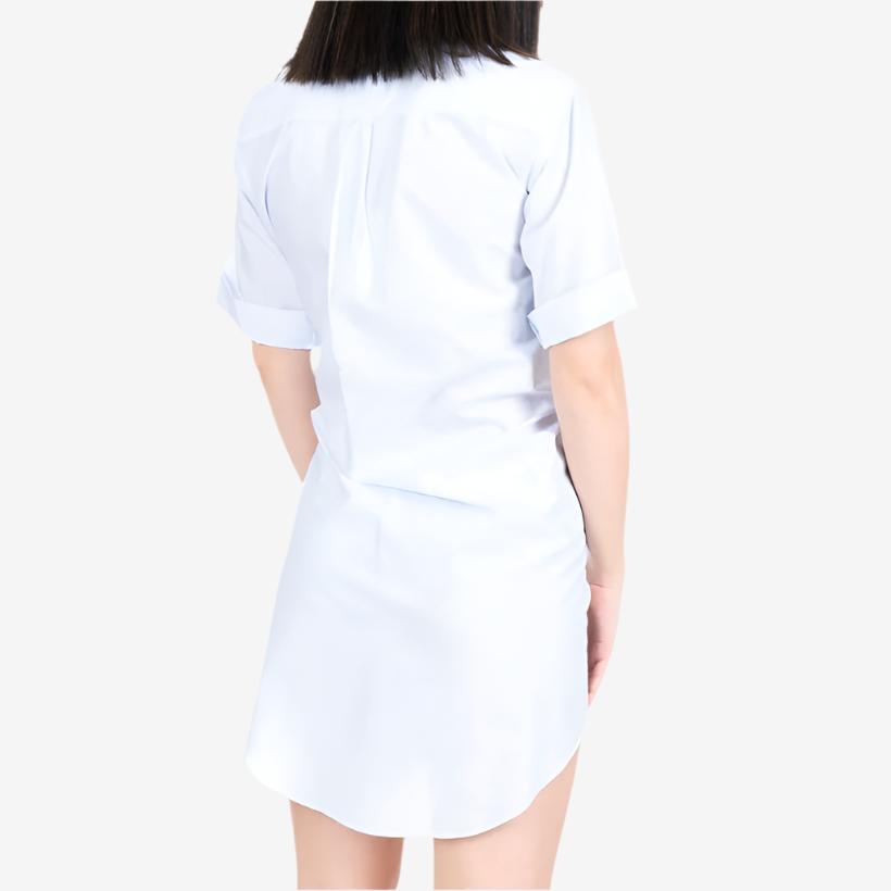 Unravel Womens Blue Stripe Draped Shirt Dress Blue - 2