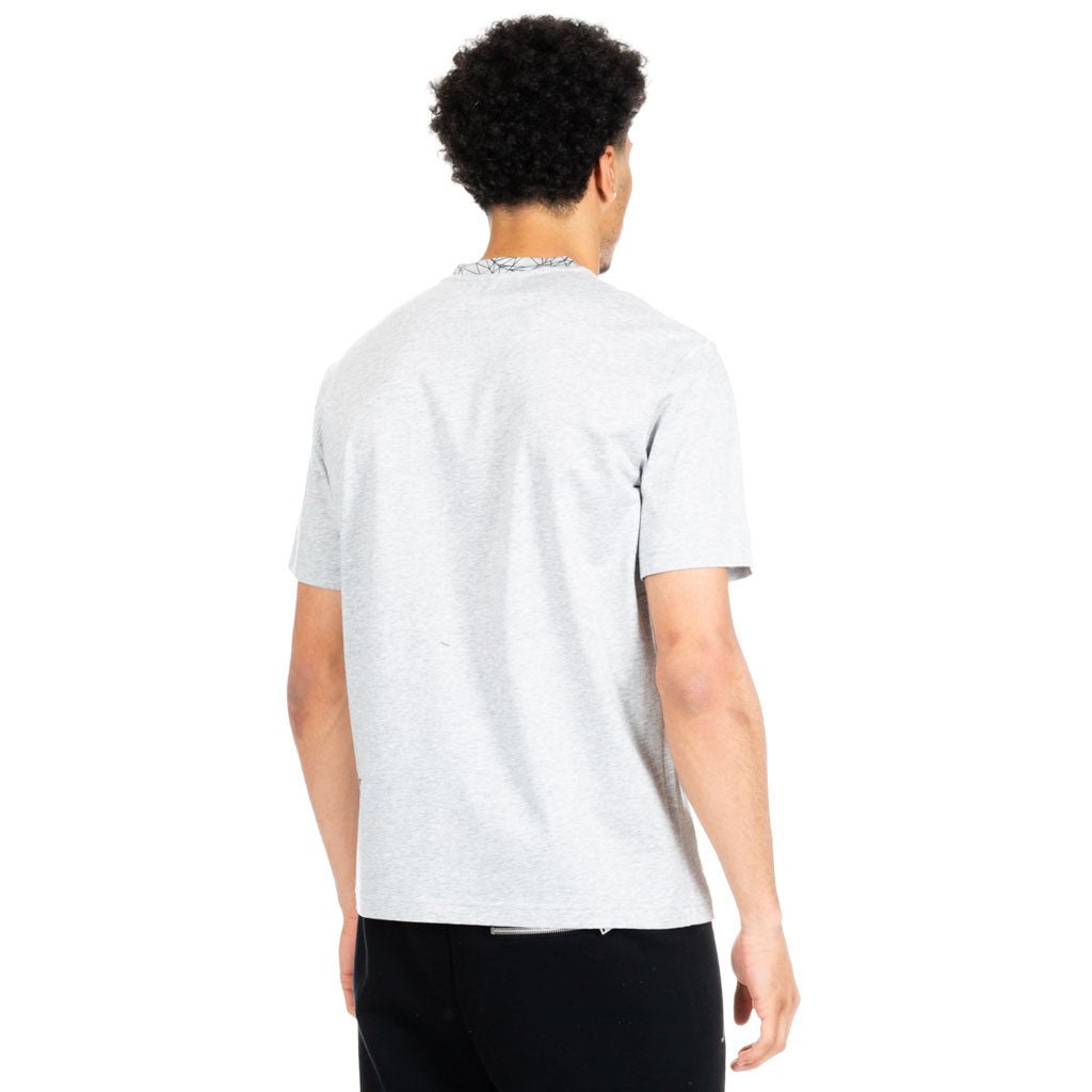 Black Barrett 3D Mesh Skull Tee Grey - 2