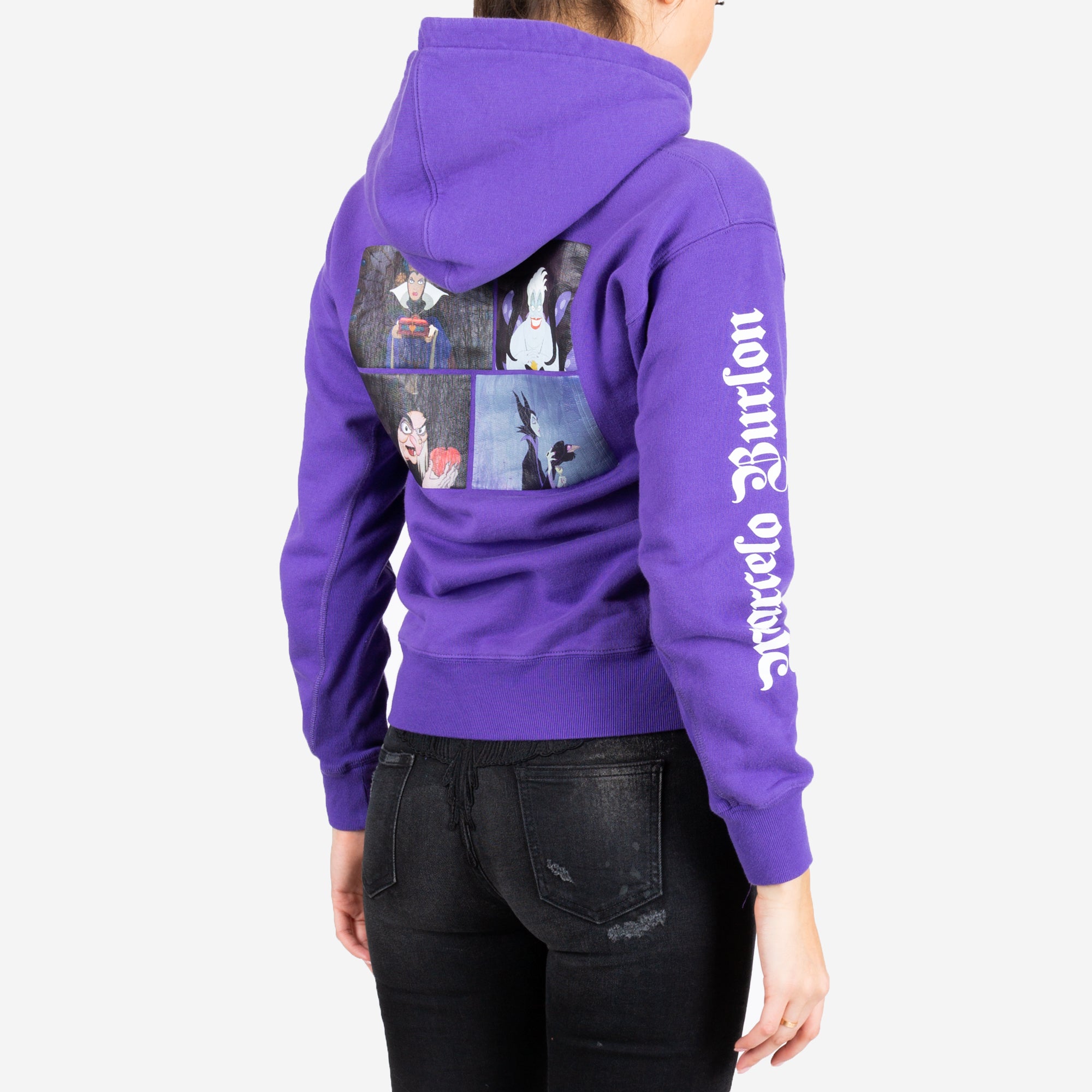 Marcelo Burlon Womens Disney Frames Hoody Violet - 3