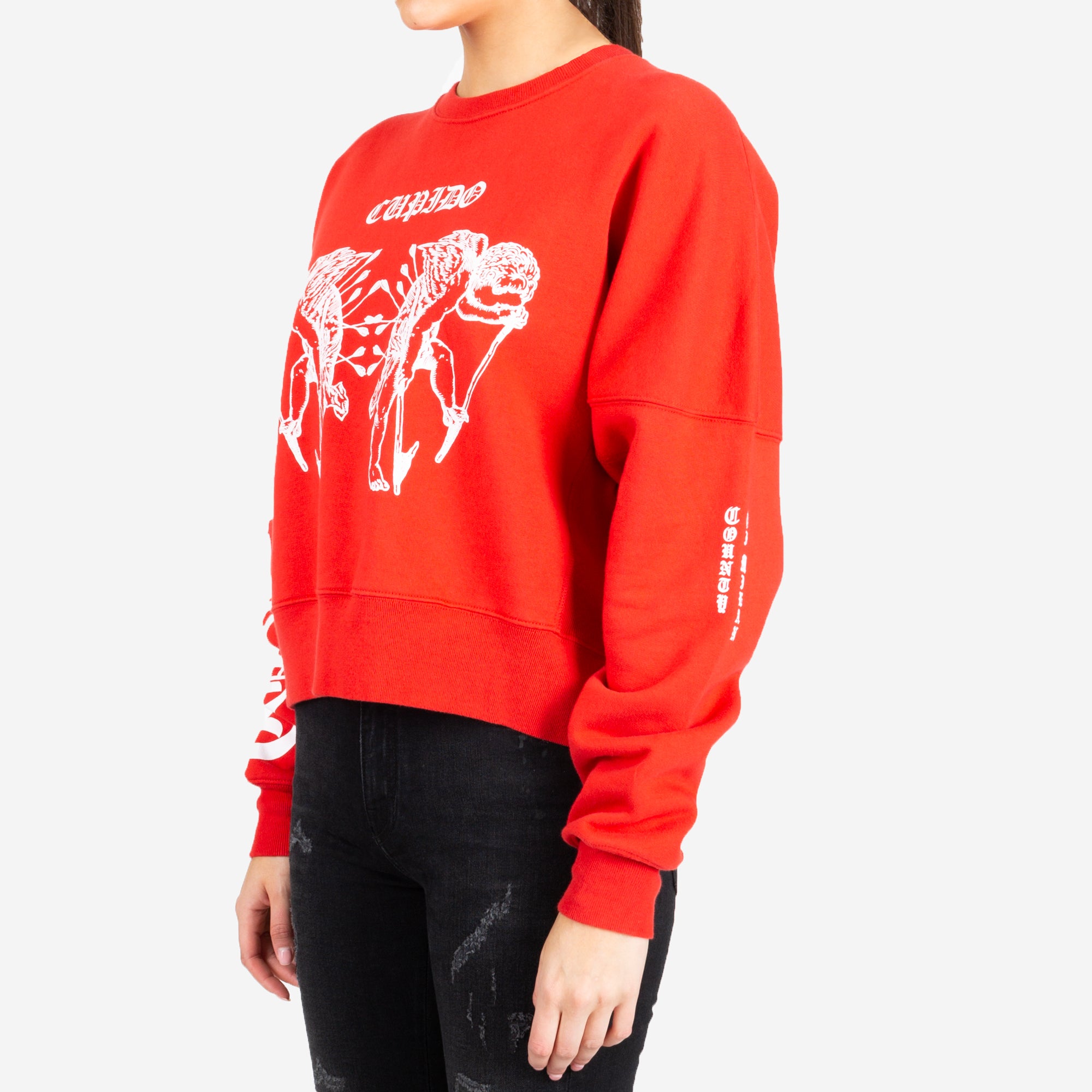 Photo of Marcelo Burlon Womens Cupido Tattoo Sweater - 2
