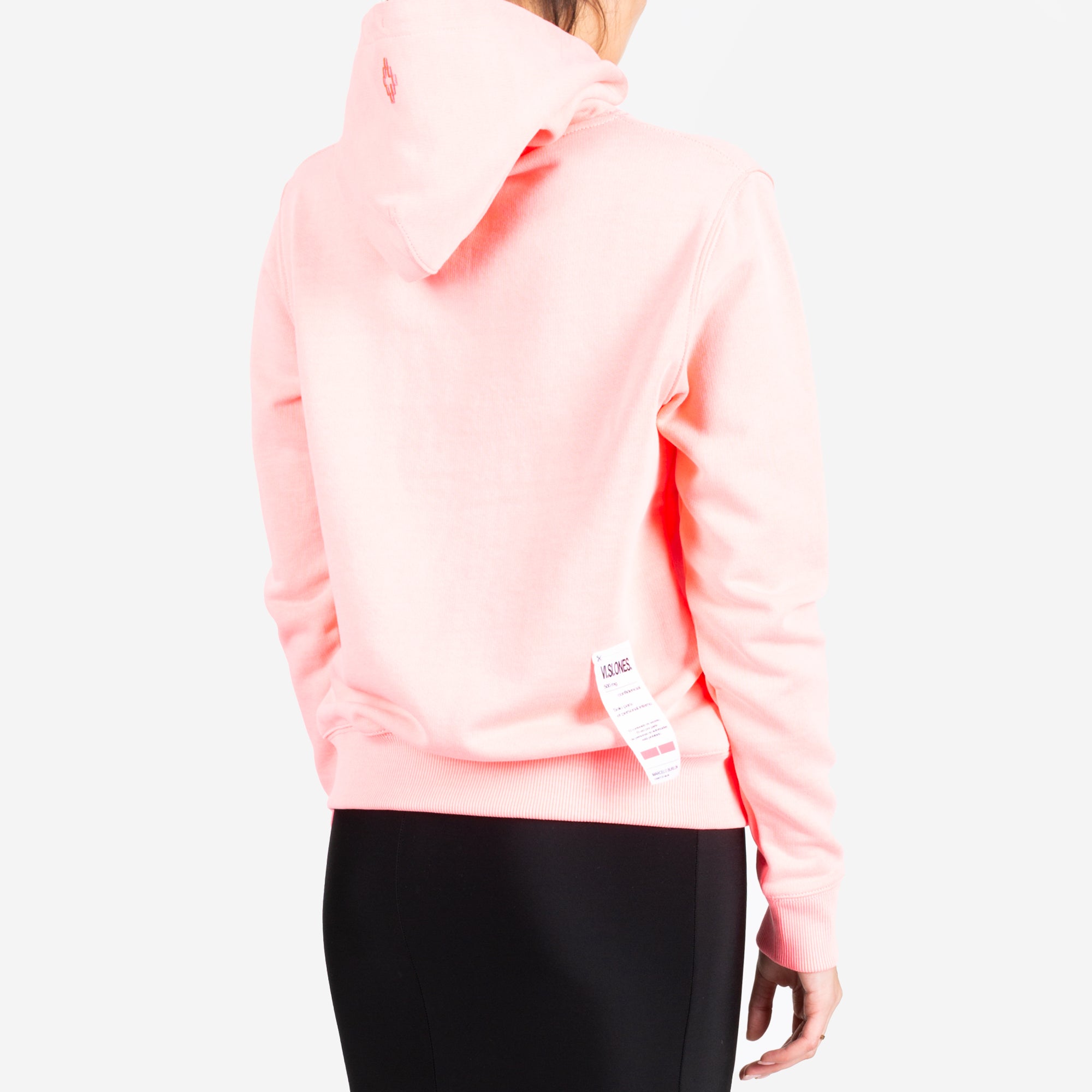 Marcelo Burlon Womens Confidential Label Hoody Fuchsia - 3