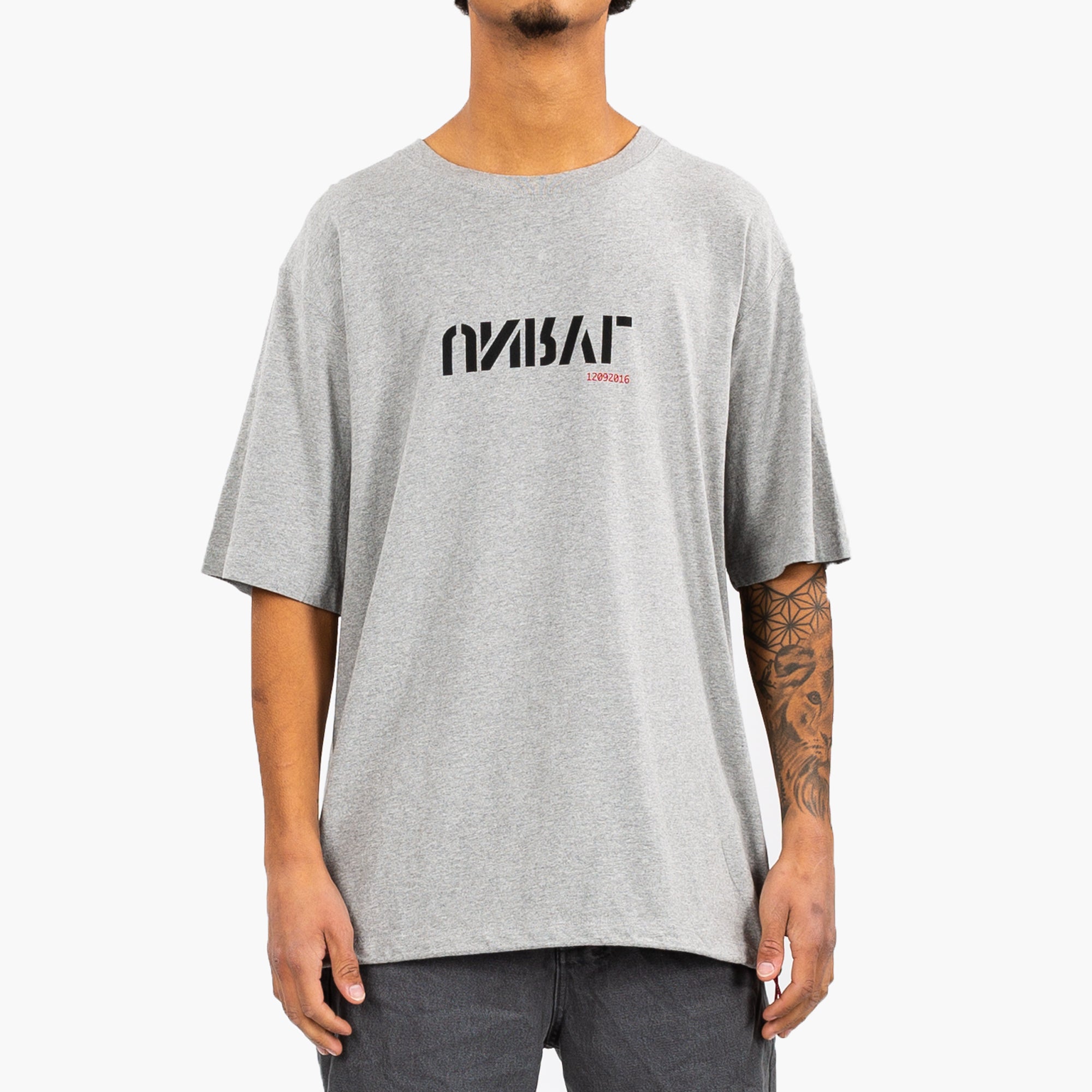 Unravel UNRVL Vintage Drawstring Tee Grey - 1
