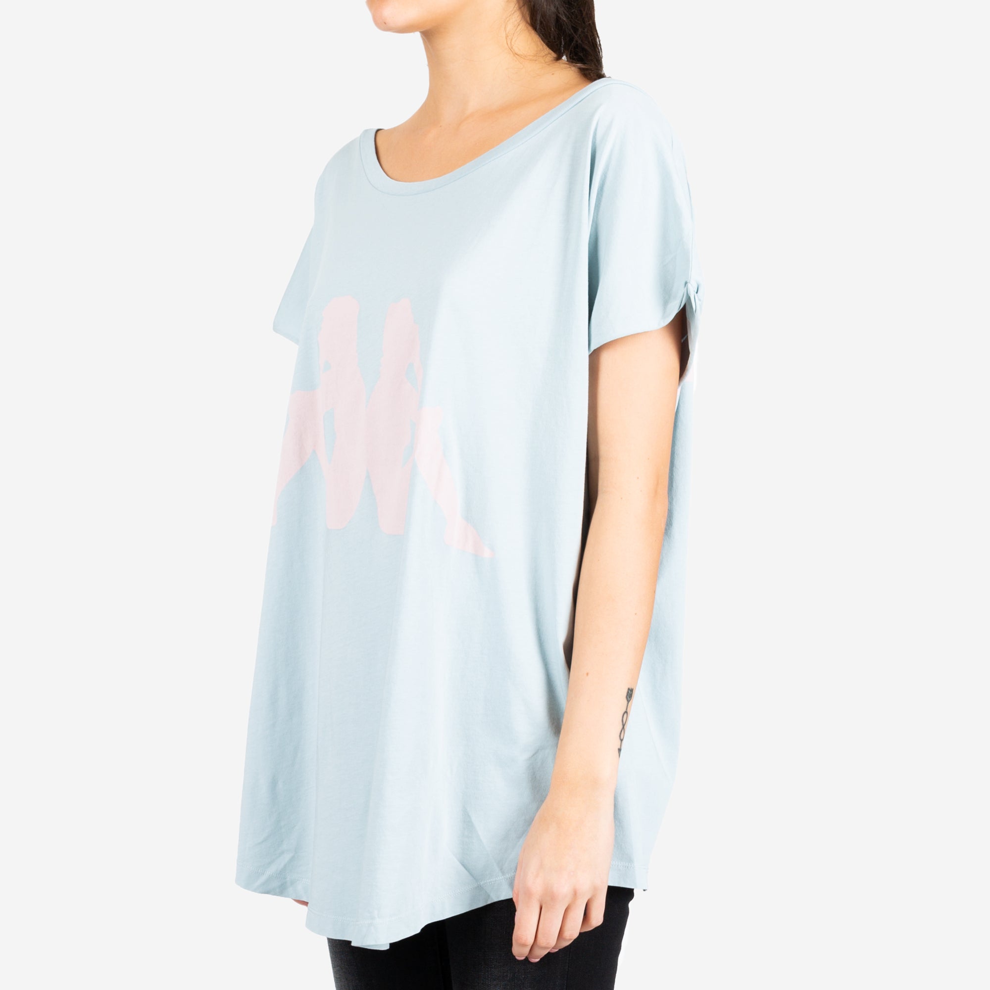 Faith Connexion Womens Kappa New York T-Shirt Light Blue - 2