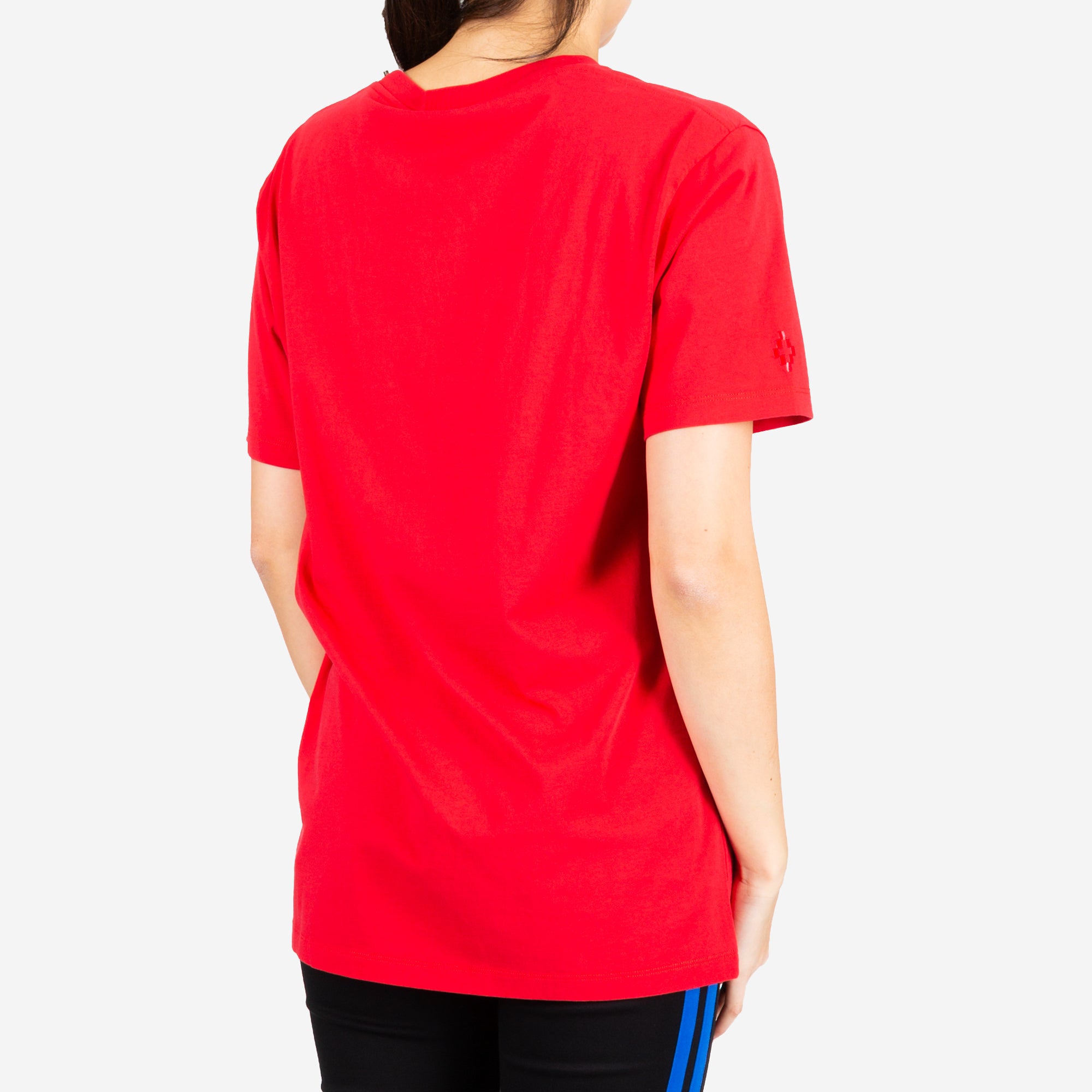 Marcelo Burlon Womens Mickey Mouse Jump Tee Red - 3