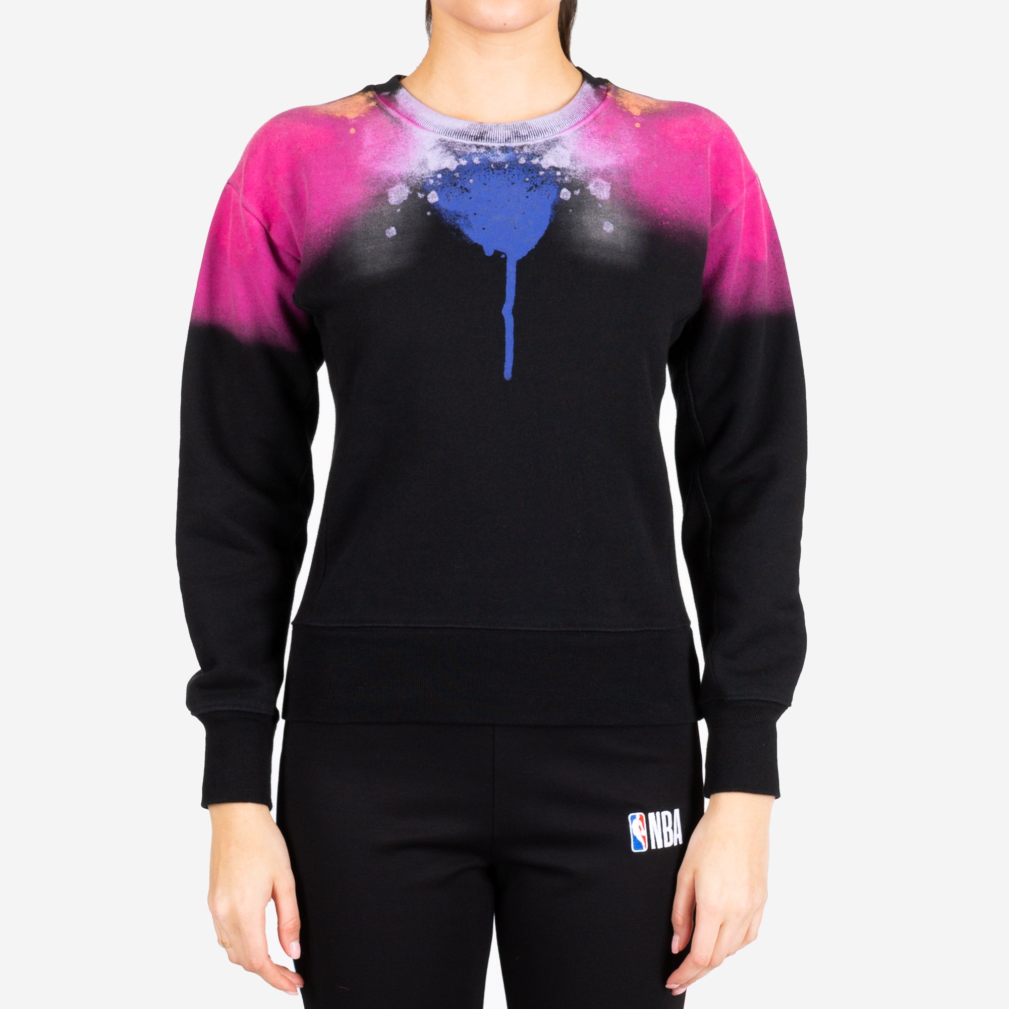 Marcelo Burlon Womens Womens Abstract Wings Sweater Black - 1