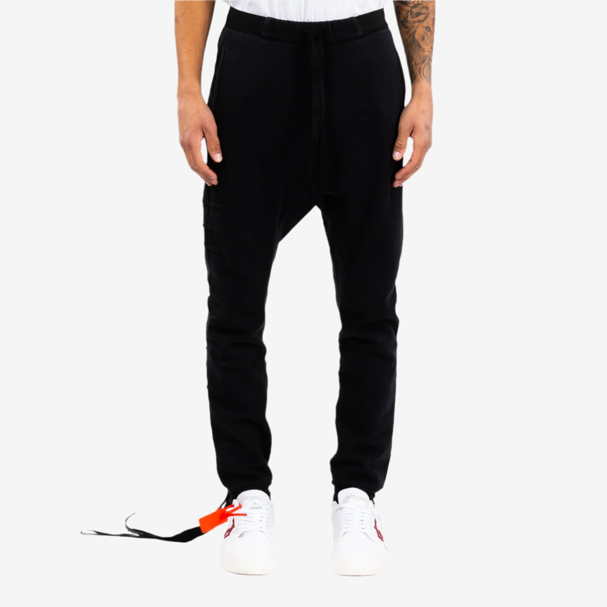 Unravel Tattoo Brush Low Sweatpants Black - 1