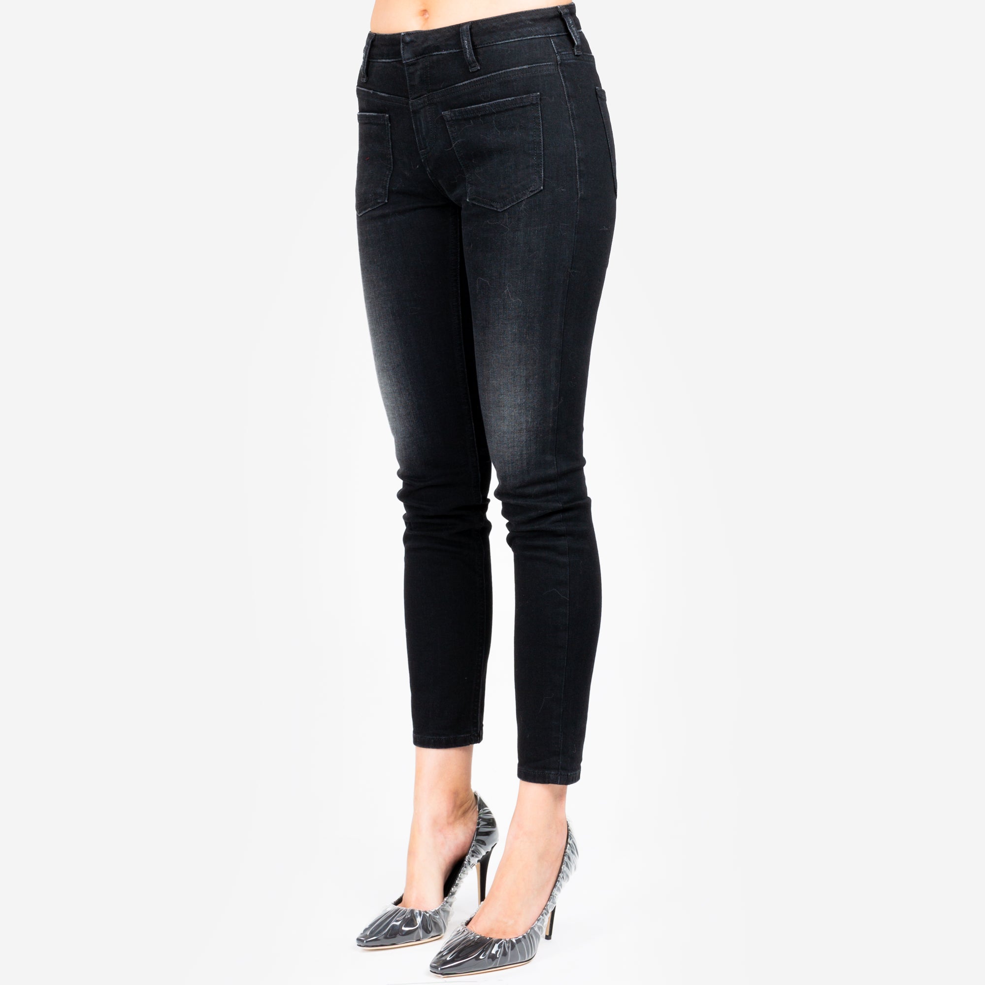 Palm Angels Womens Backwards Jeans Black - 2