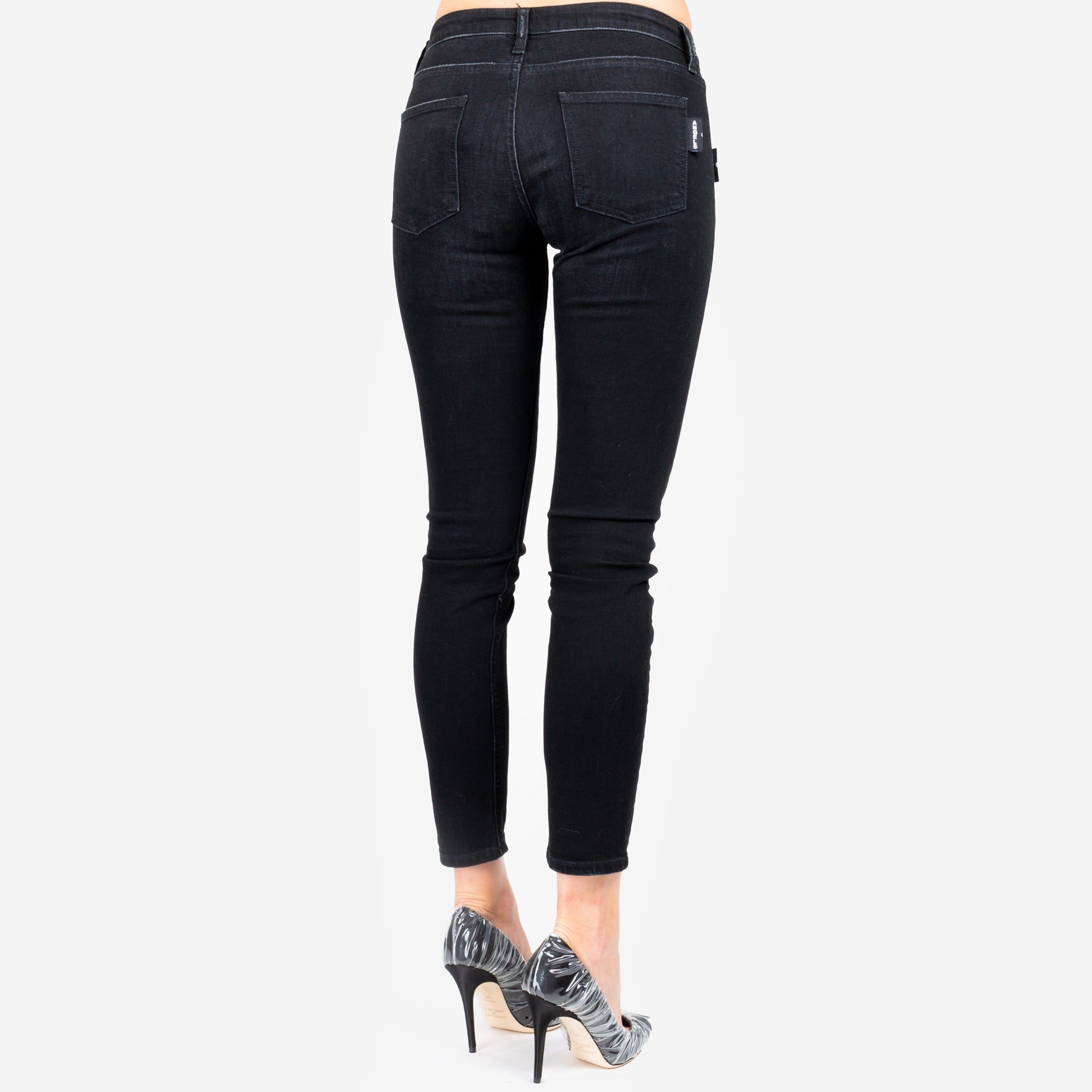Palm Angels Womens Backwards Jeans Black - 3