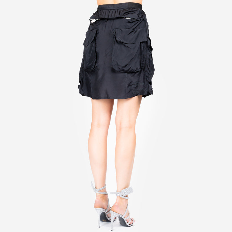 Silk Cargo Skirt