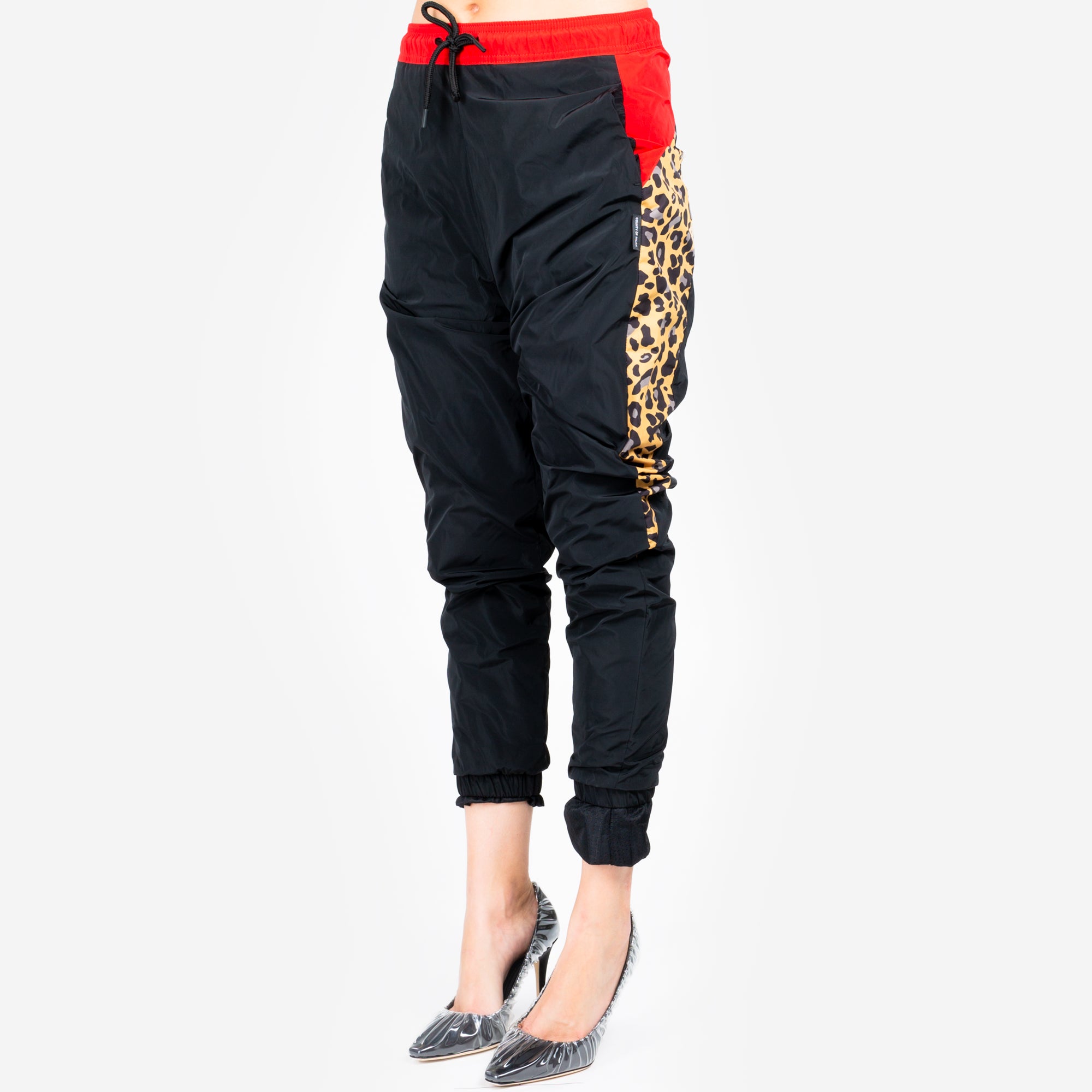 Marcelo Burlon Womens Leopard Block Pants Multicolor - 2