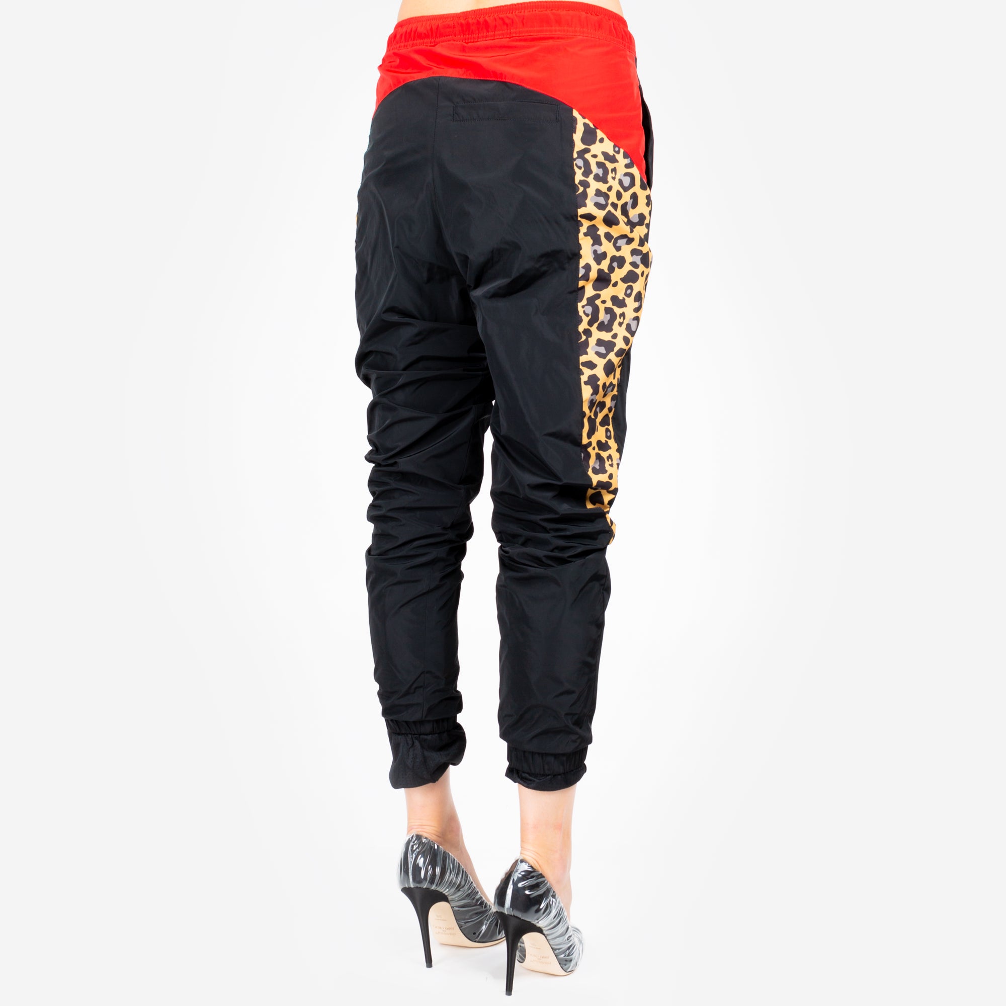 Marcelo Burlon Womens Leopard Block Pants Multicolor - 3