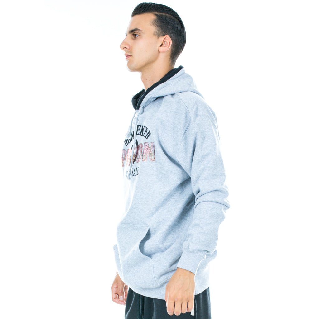 Mindseeker Prison Rhinestone Hoody Grey - 2