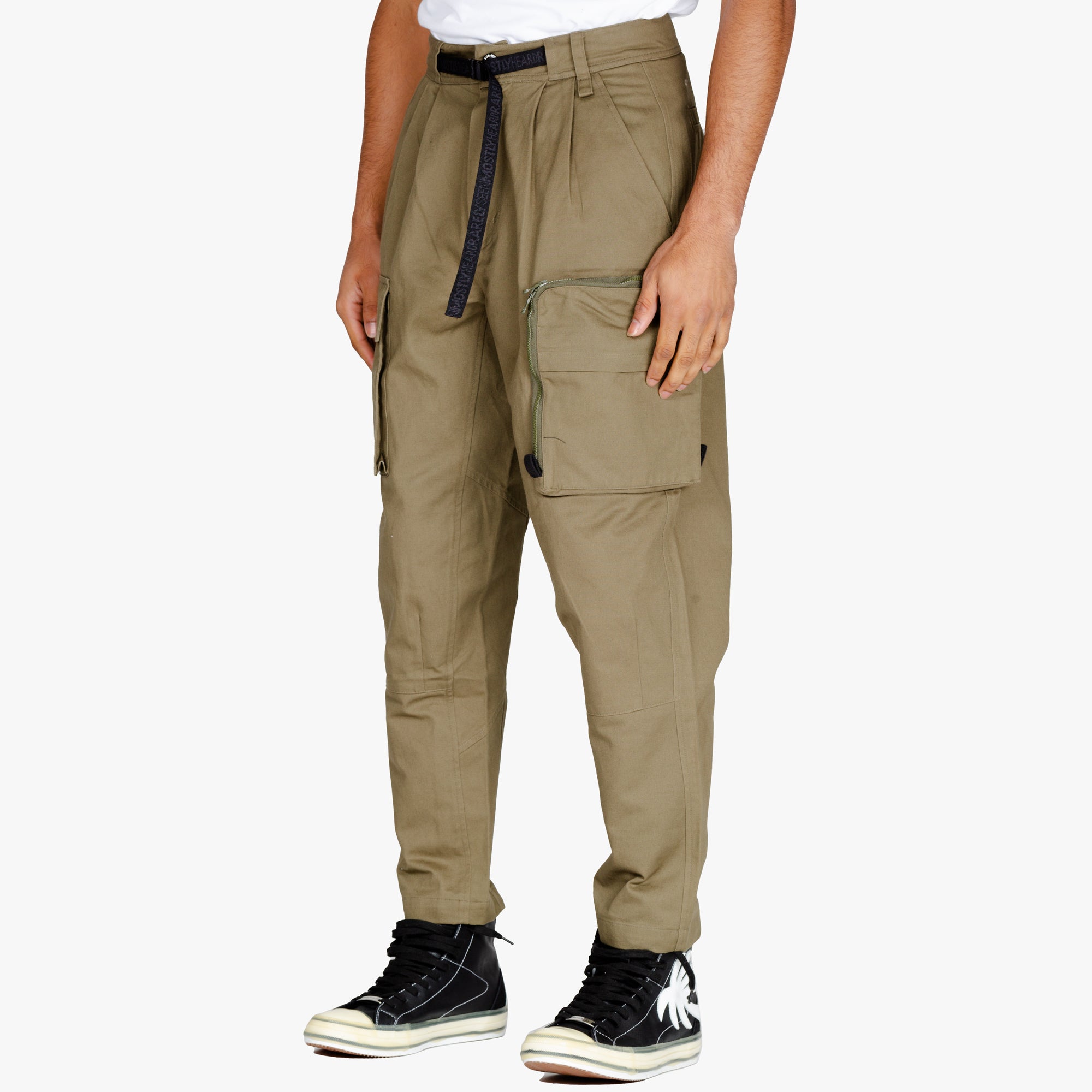 Mostly Heard Rarely Seen Offsides Cargo Pants Military Green - 2