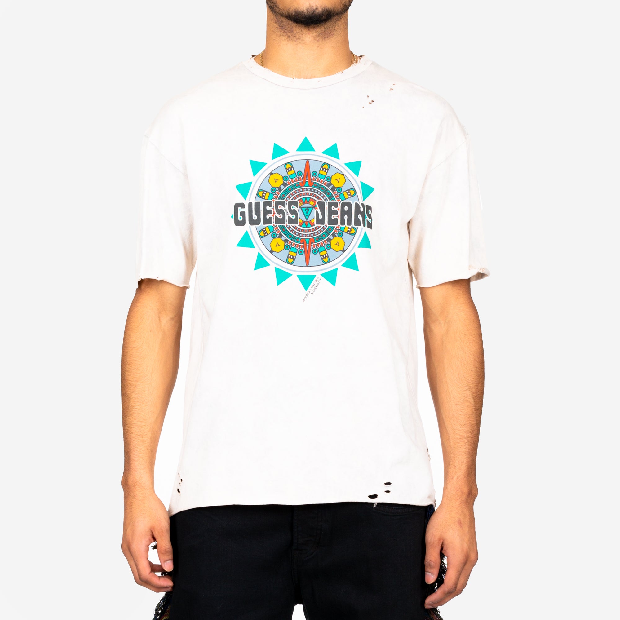 Alchemist Guess Jeans T-Shirt Dirty Cream - 1