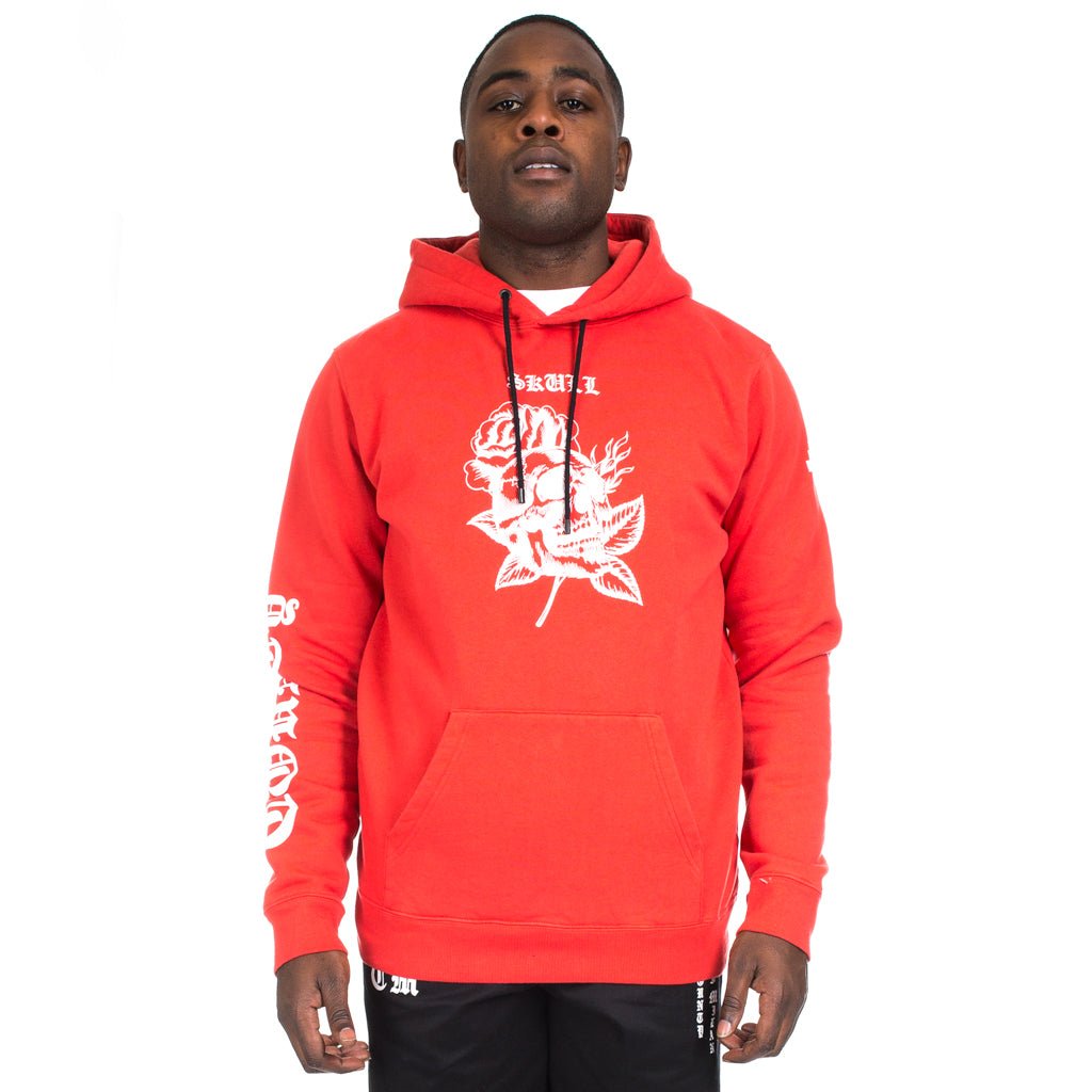 Marcelo Burlon Skull Tattoo Hoody Red - 1