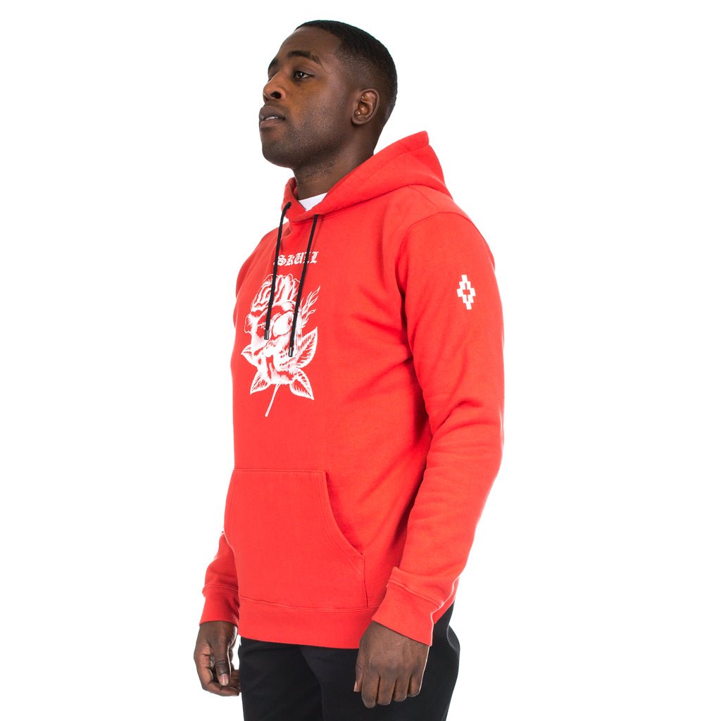 Marcelo Burlon Skull Tattoo Hoody Red - 2