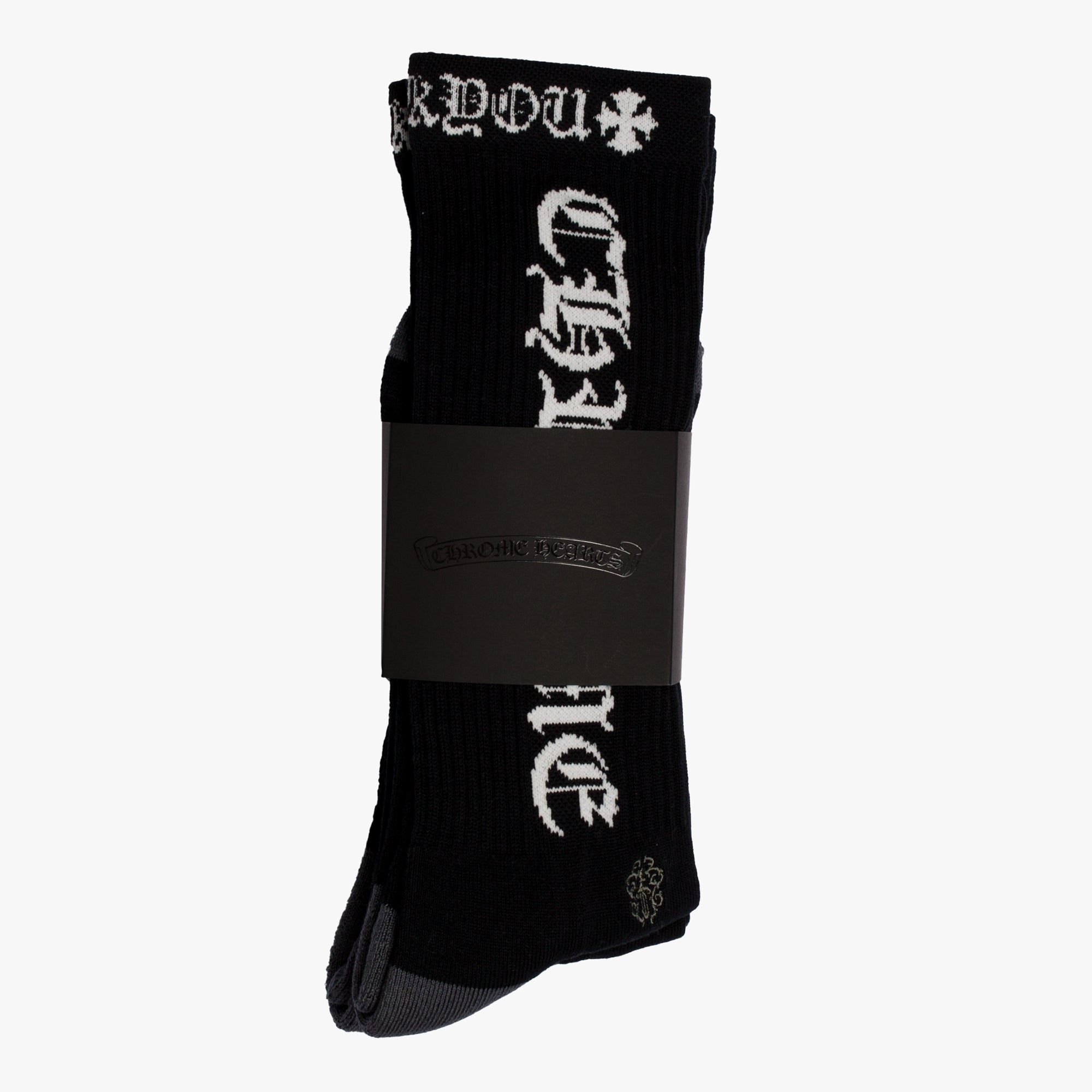 Chrome Hearts Chrome Hearts Logo Socks Black - 1