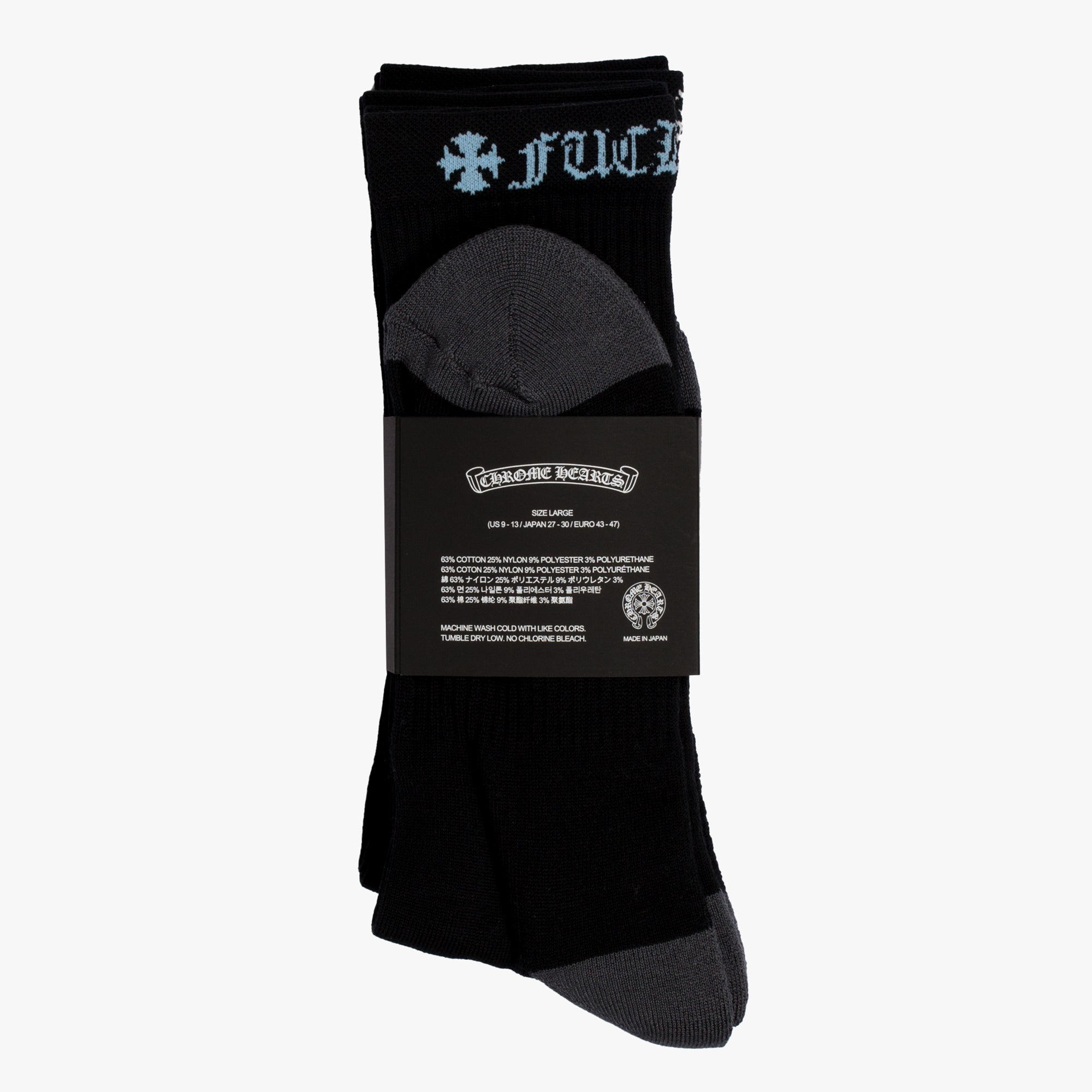 Chrome Hearts Chrome Hearts Logo Socks Black - 2