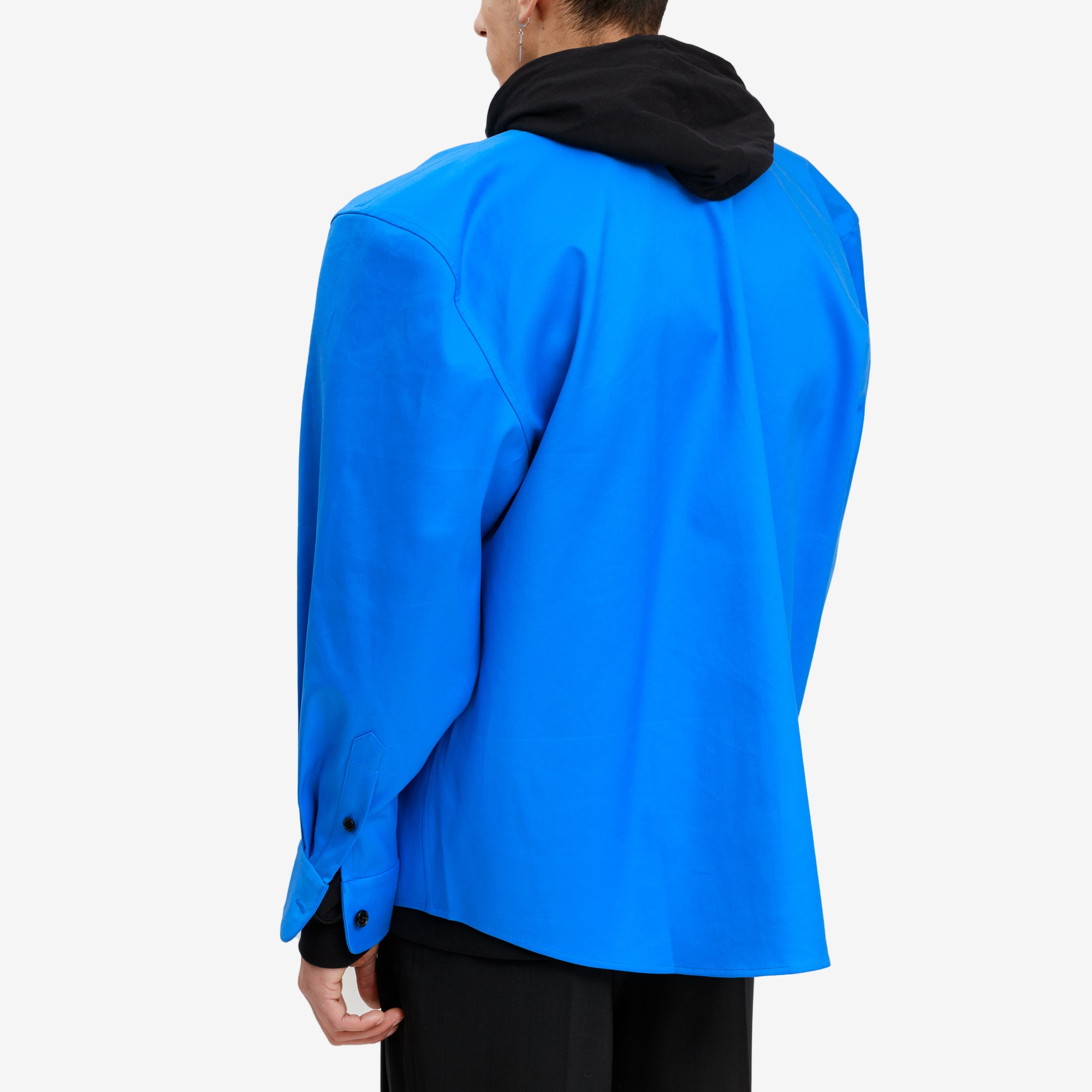 Sankuanz Reversible Wide Shoulder Shirt Blue/Black - 4