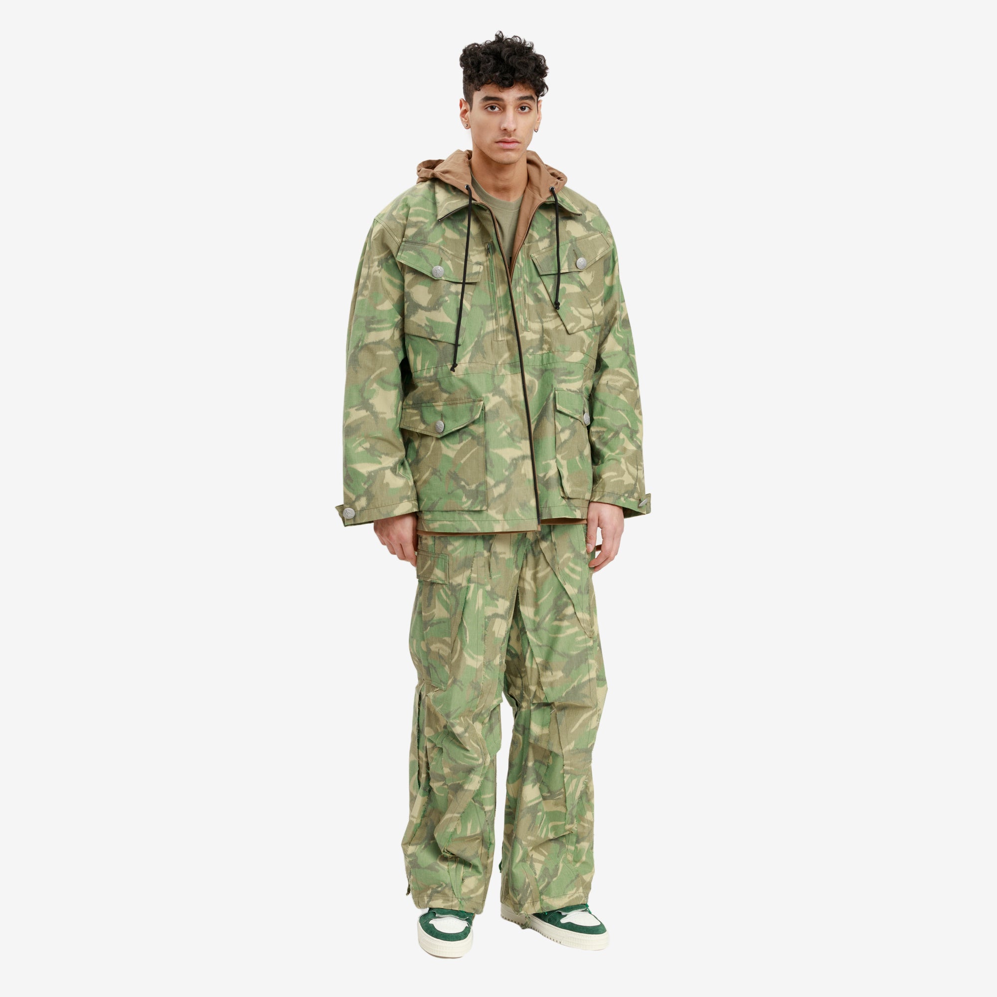 Sankuanz Reversible Military Jacket Camo/Brown - 5