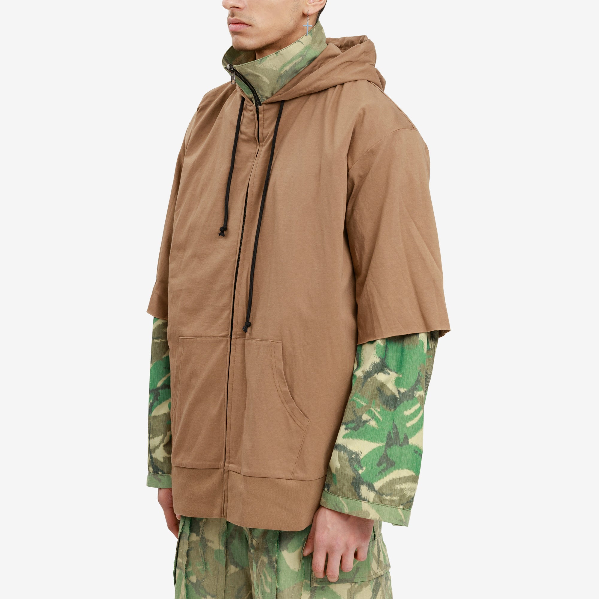 Sankuanz Reversible Military Jacket Camo/Brown - 7