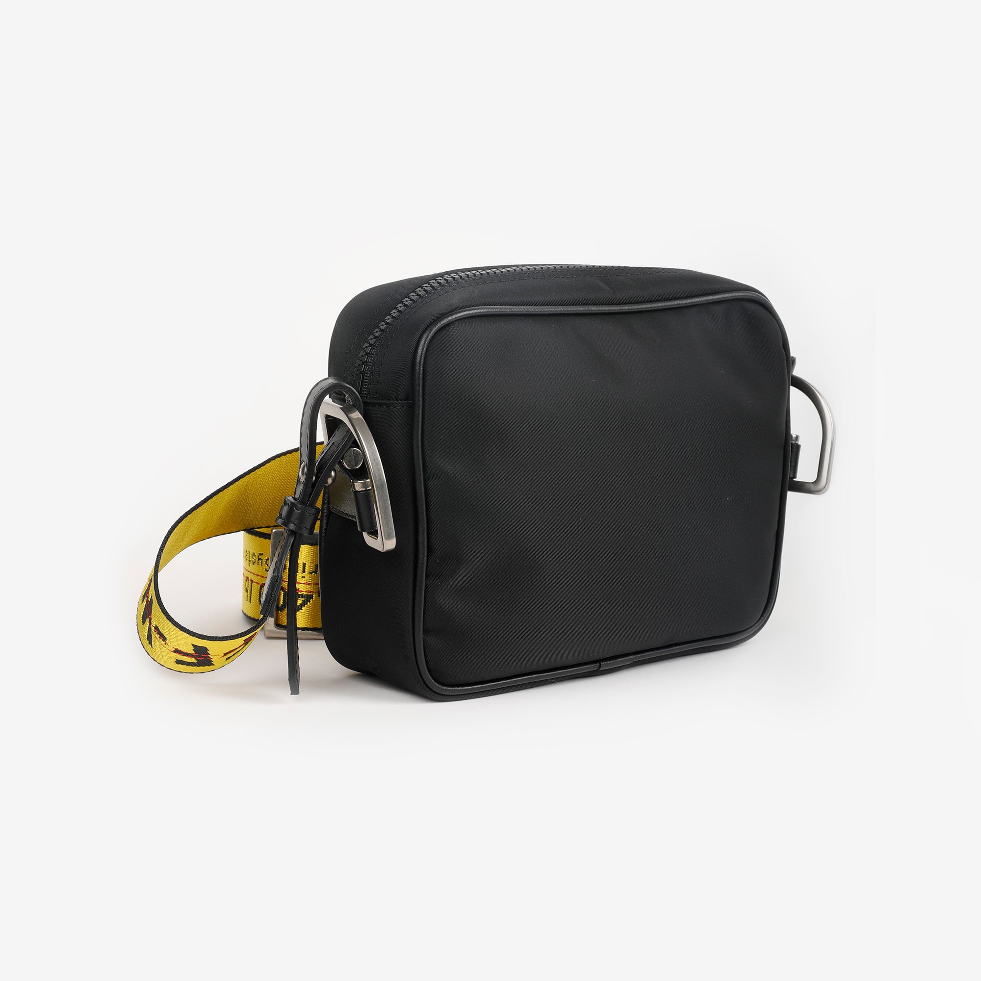 Off - White Binder Nylon Small Crossbody Bag Black - 3