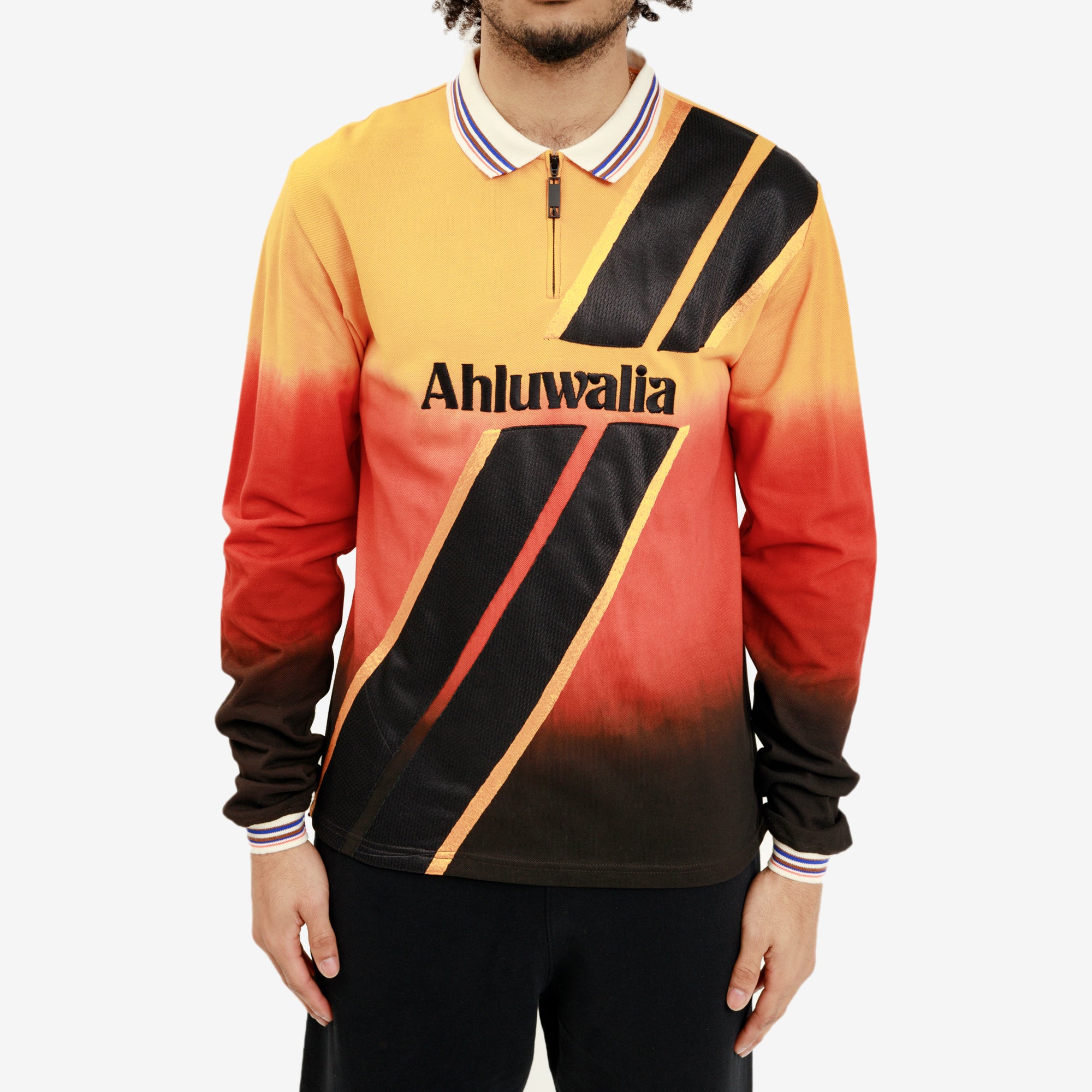 Ahluwalia Deep Heat Applique Polo Yellow - 1