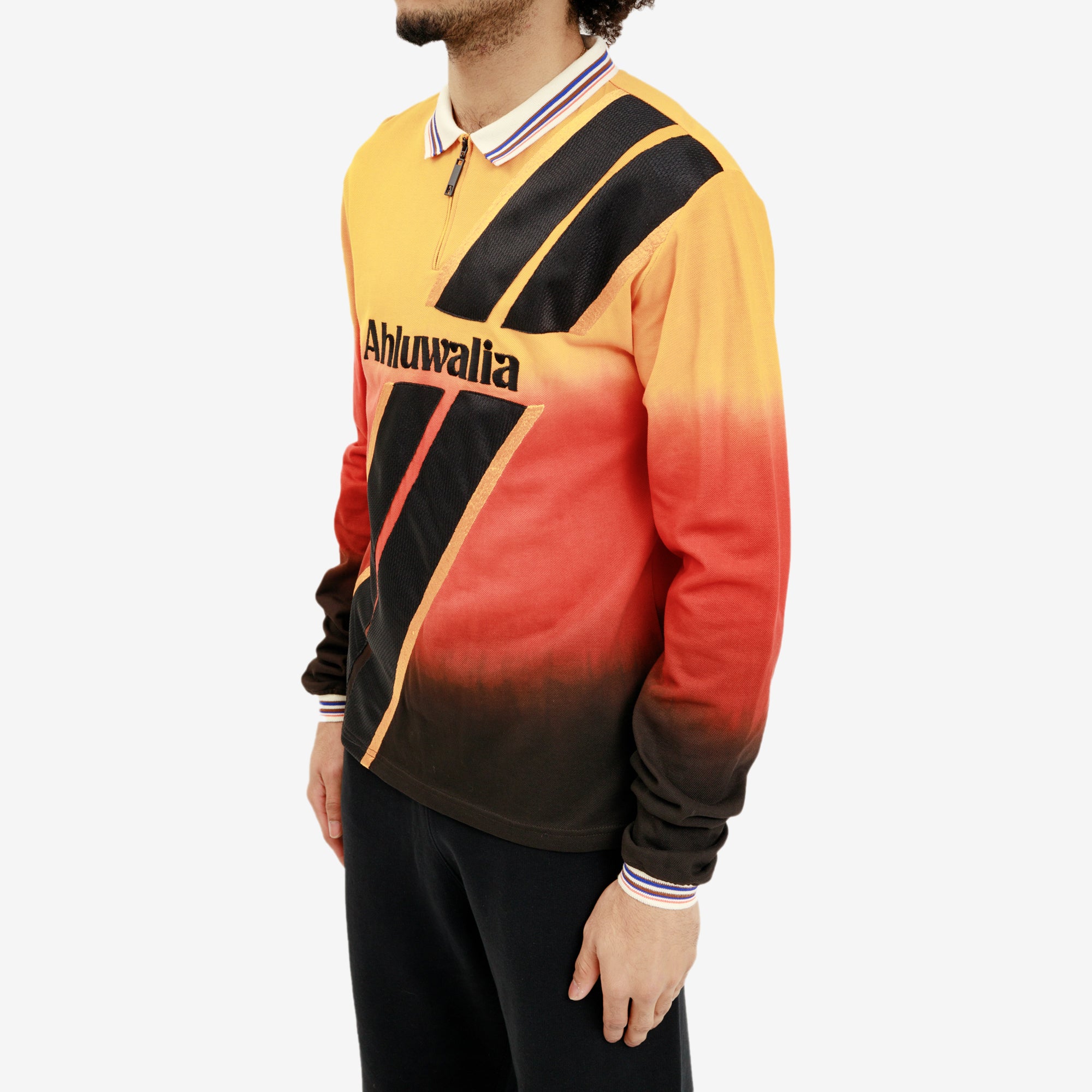 Ahluwalia Deep Heat Applique Polo Yellow - 3