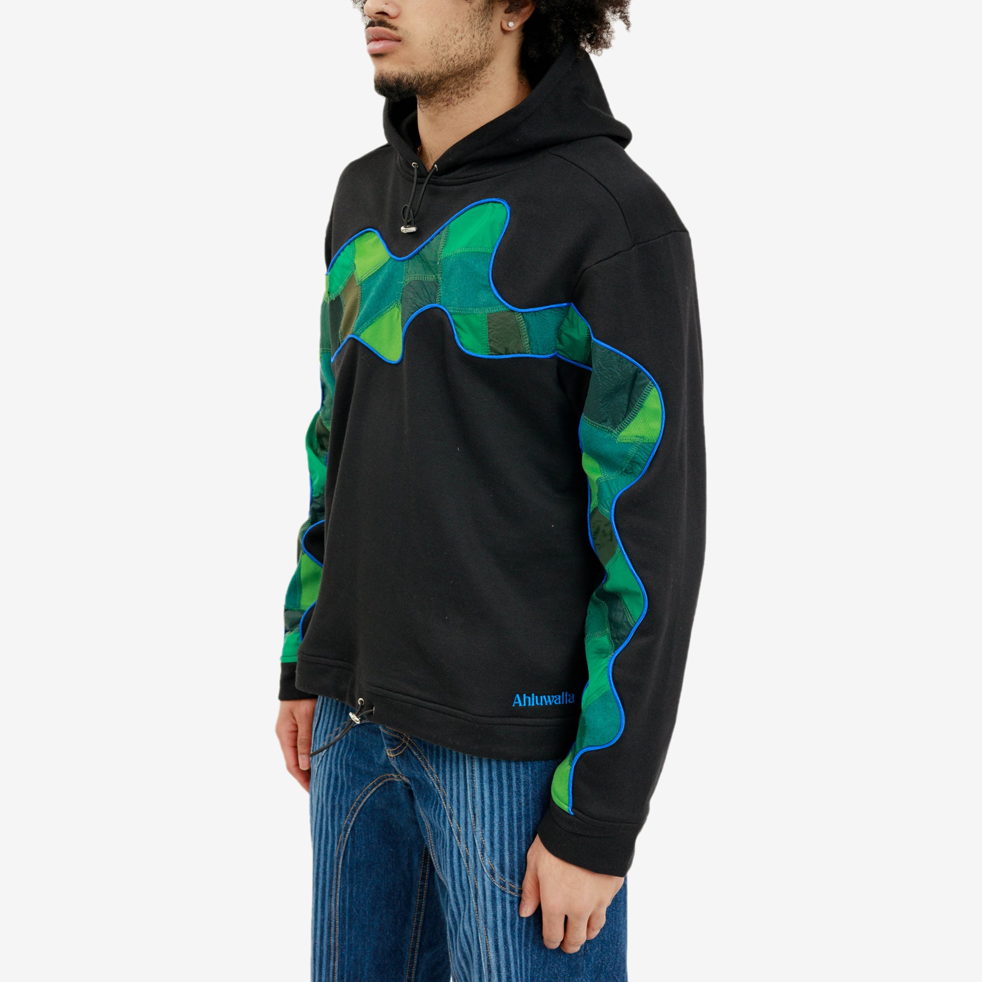 Ahluwalia Wavy Hoody Black - 3