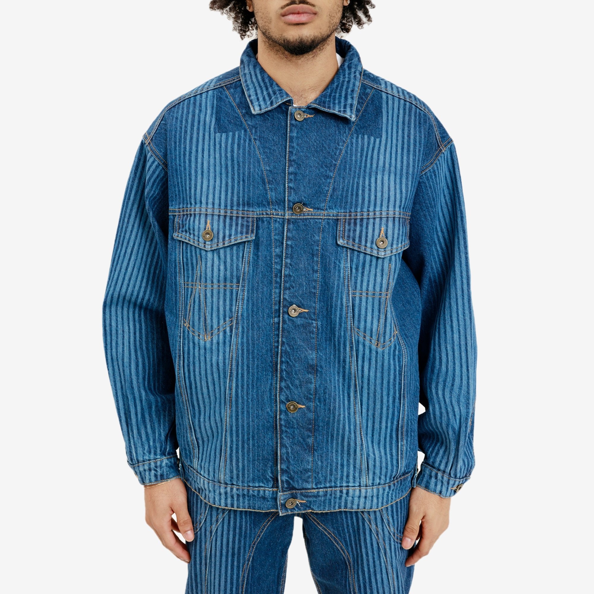 Ahluwalia Signature Denim Jacket Indigo - 1