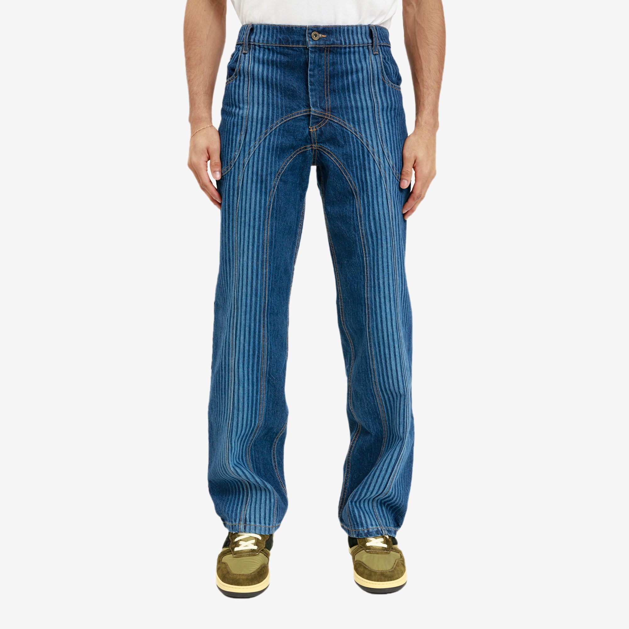 Ahluwalia Signature Low Rise Jeans Indigo - 1