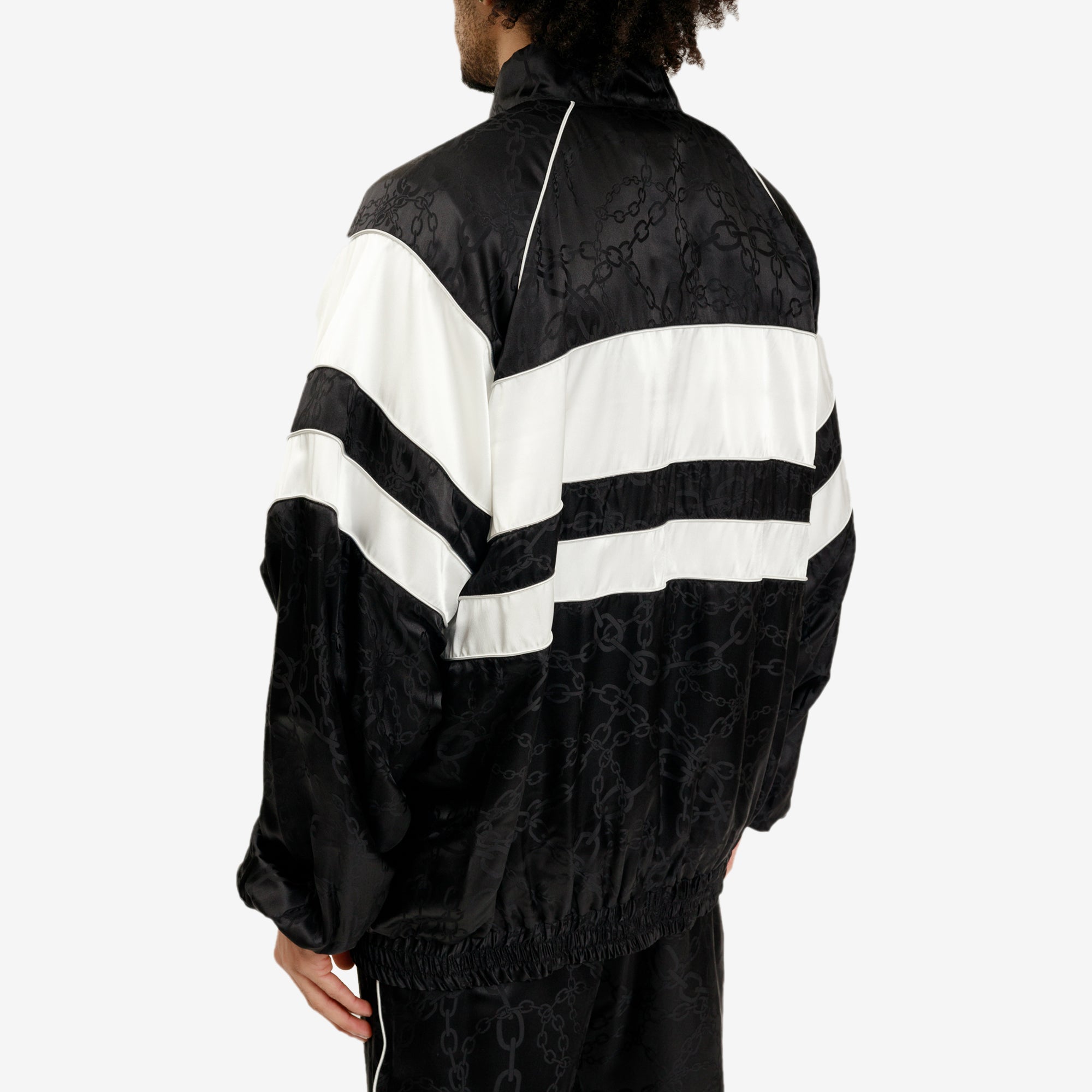 COOL T.M 80's Silk Track Jacket Black - 4