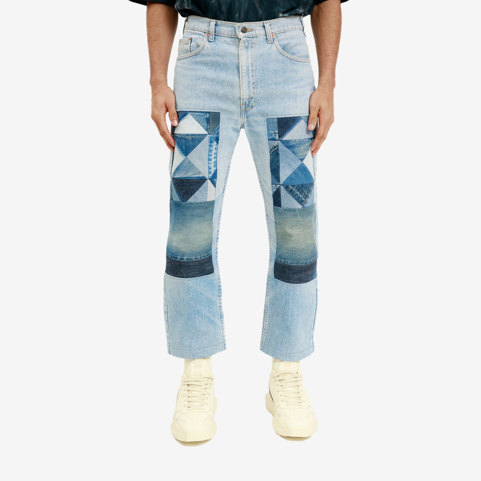 Children of the Discordance NY Old Patch Jeans Blue - 1