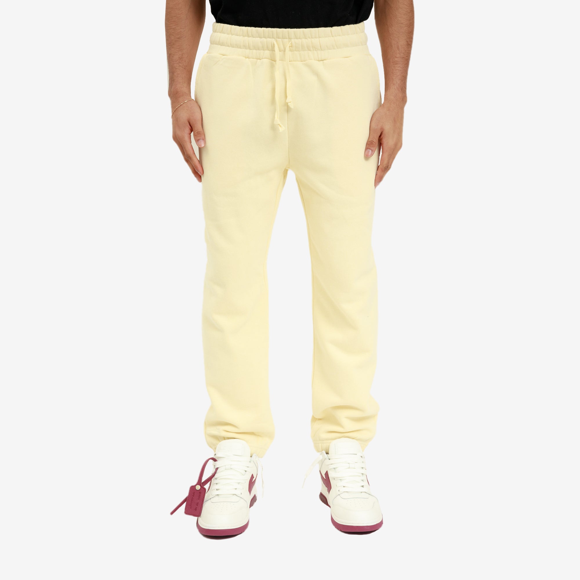 CLOT Stamp Patch Sweatpants White - 1